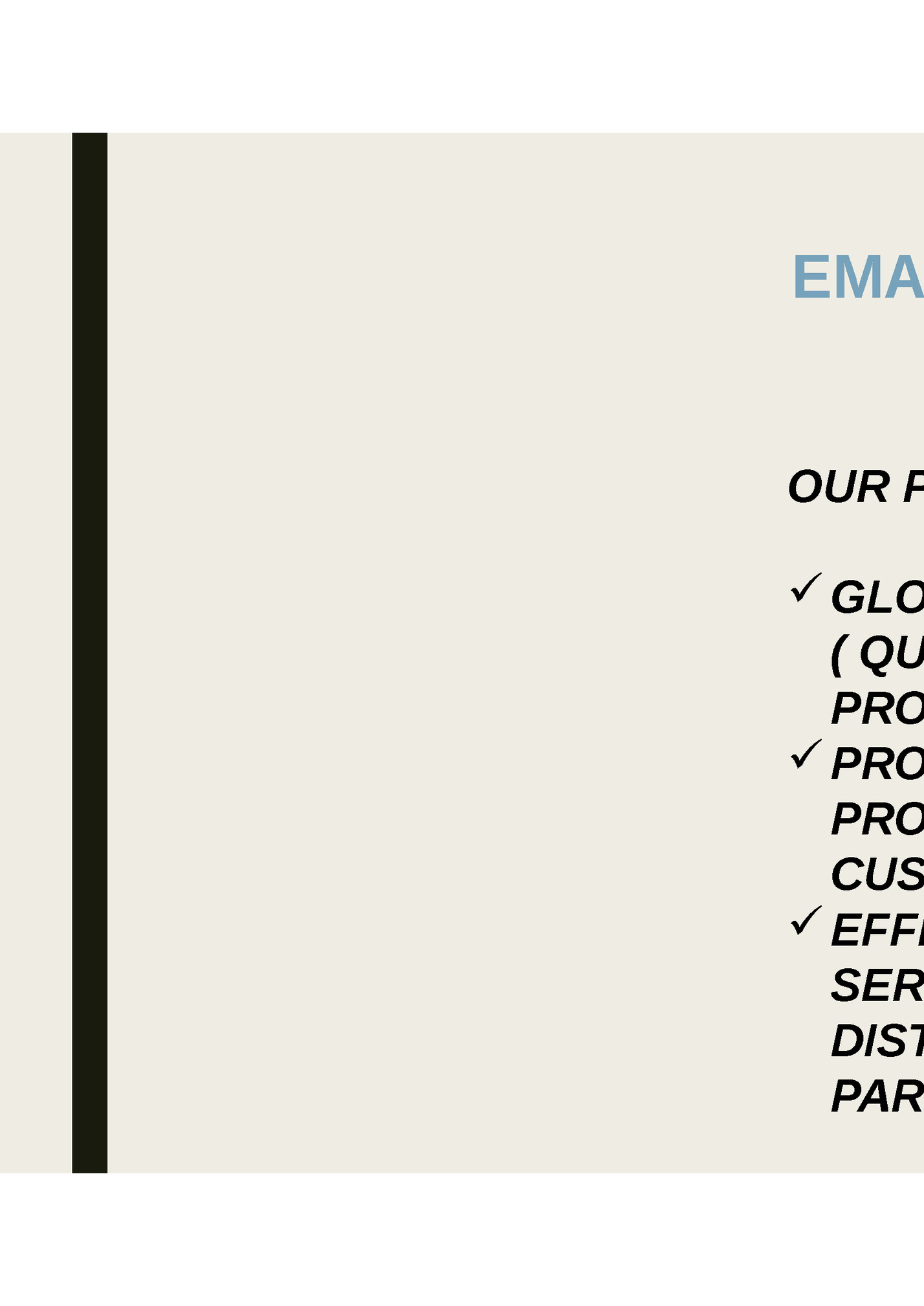 EMA INTERNATIONAL FOOD EMA INTERNATIONAL FOOD