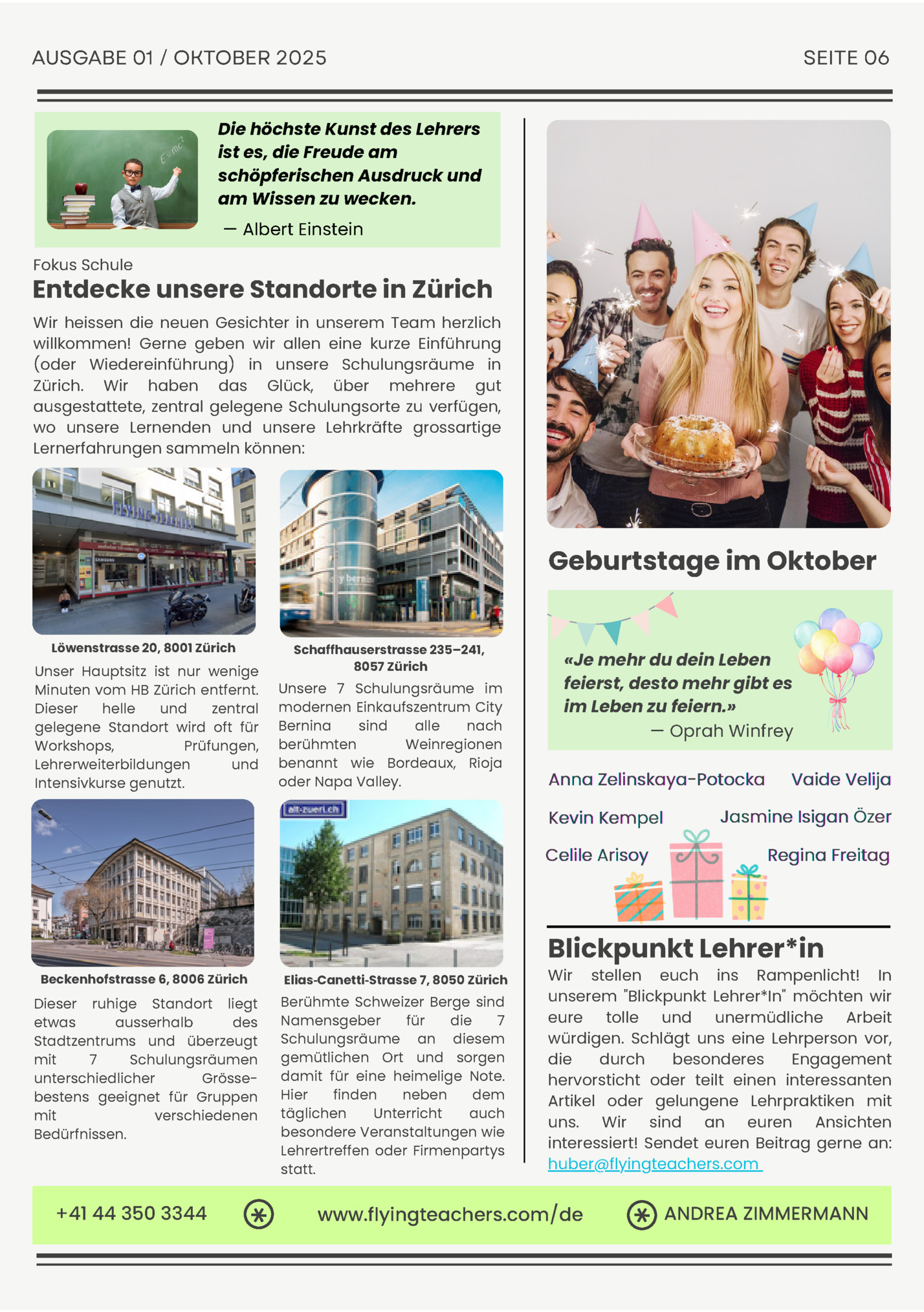 AUSGABE 01 / OKTOBER 2025