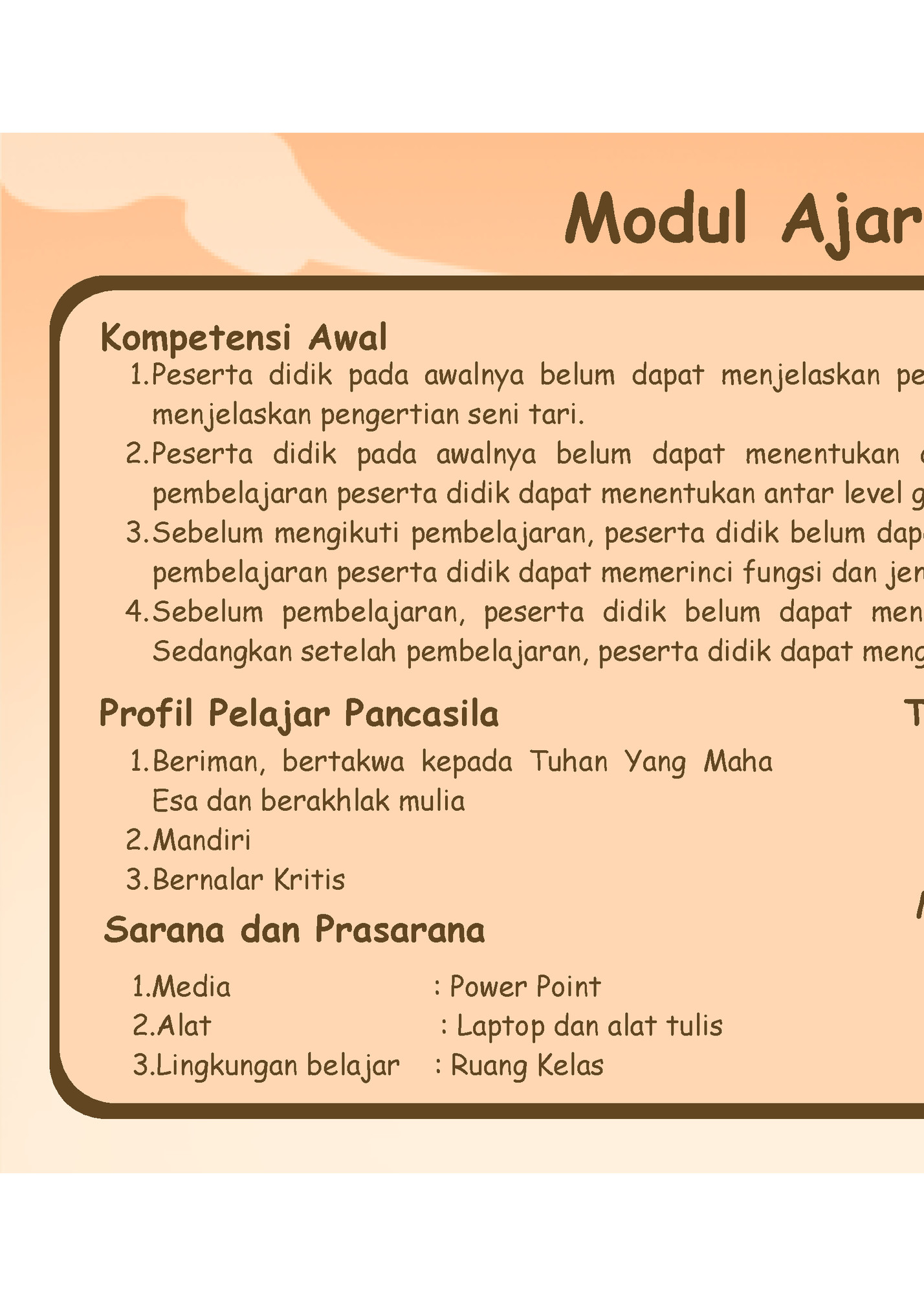 Modul Ajar Seni Budaya