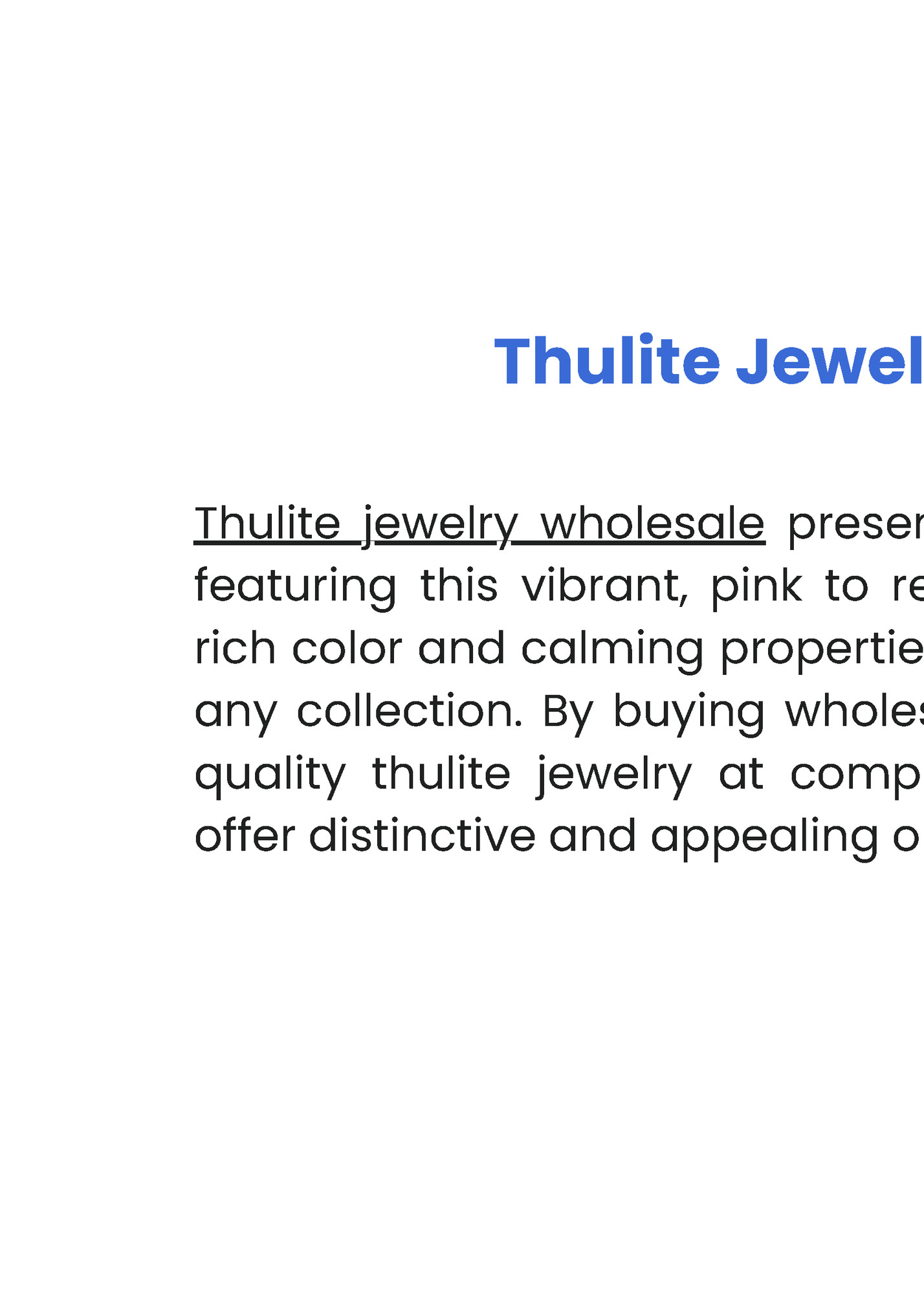 Thulite Jewelry Wholesale