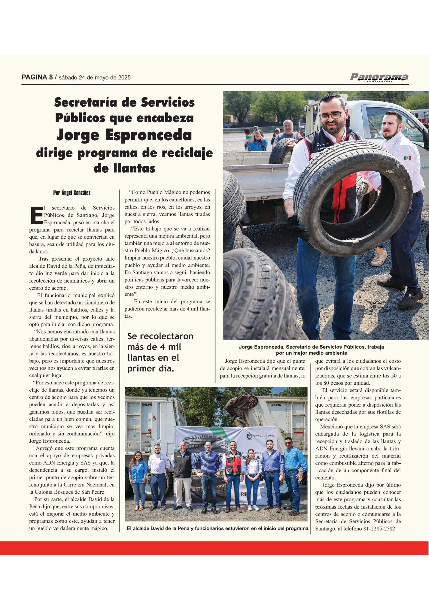PAGINA 8 / sábado 24 de mayo de 2025