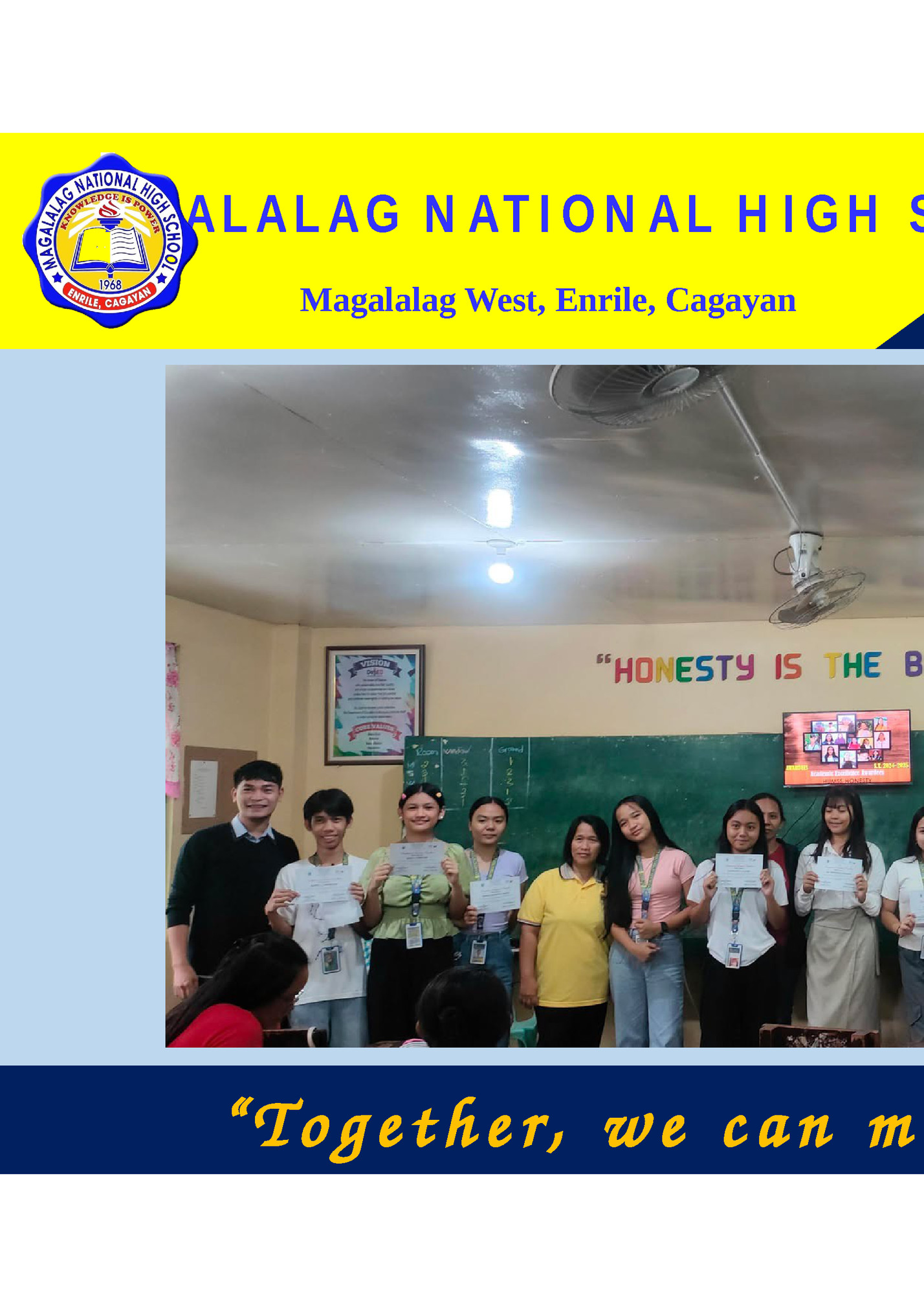 M A G A L A L A G N AT I O N A L H I G H S C H O O L