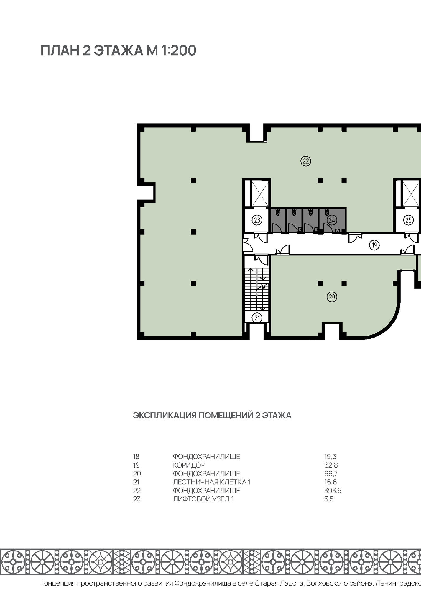 ПЛАН 2 ЭТАЖА М 1:200 ПЛАН 2 ЭТАЖА М 1:200