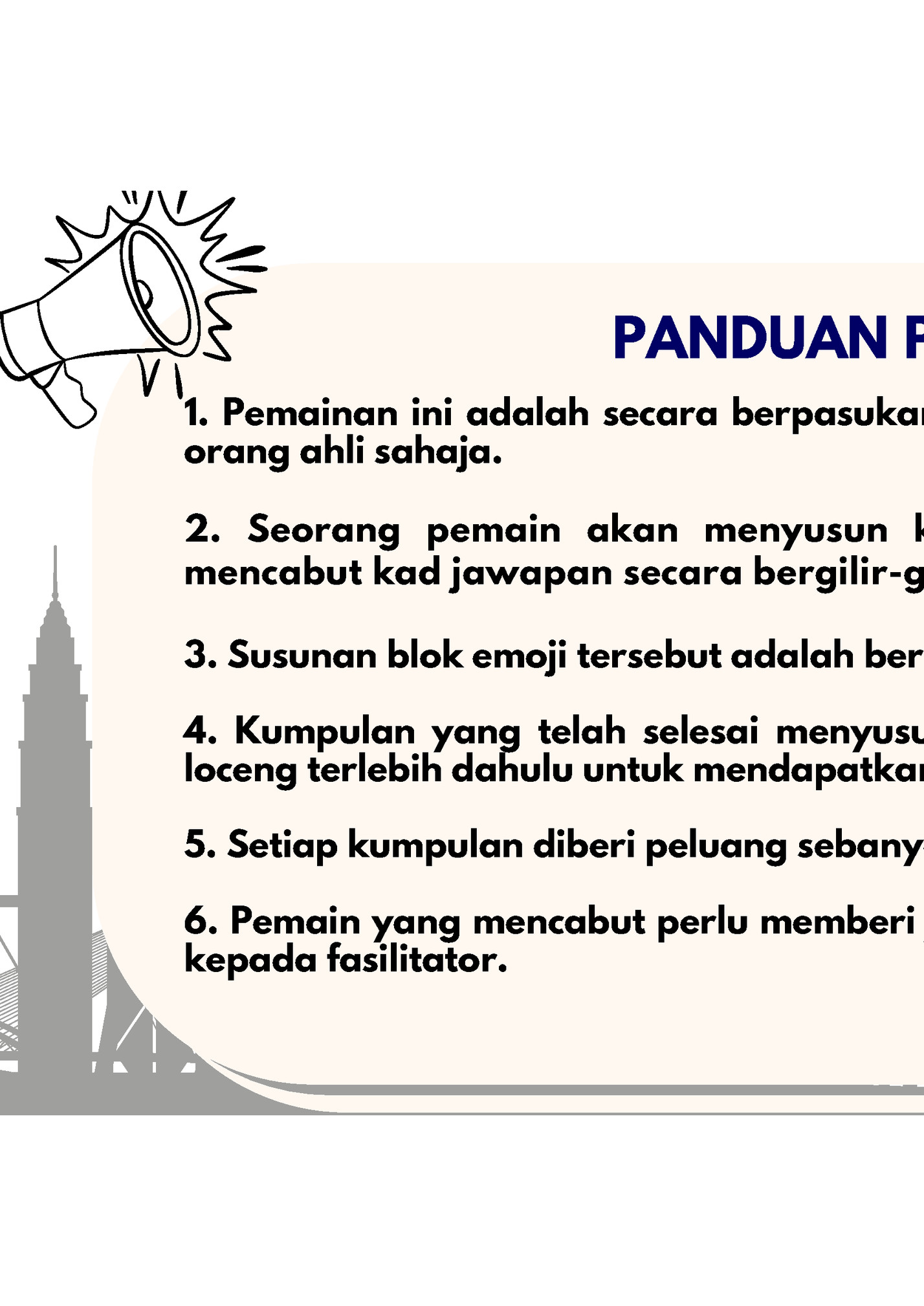 PANDUAN PERMAINAN