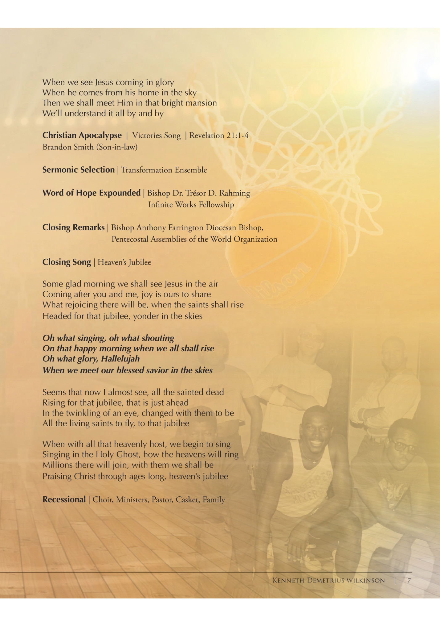 When we see Jesus coming in glory