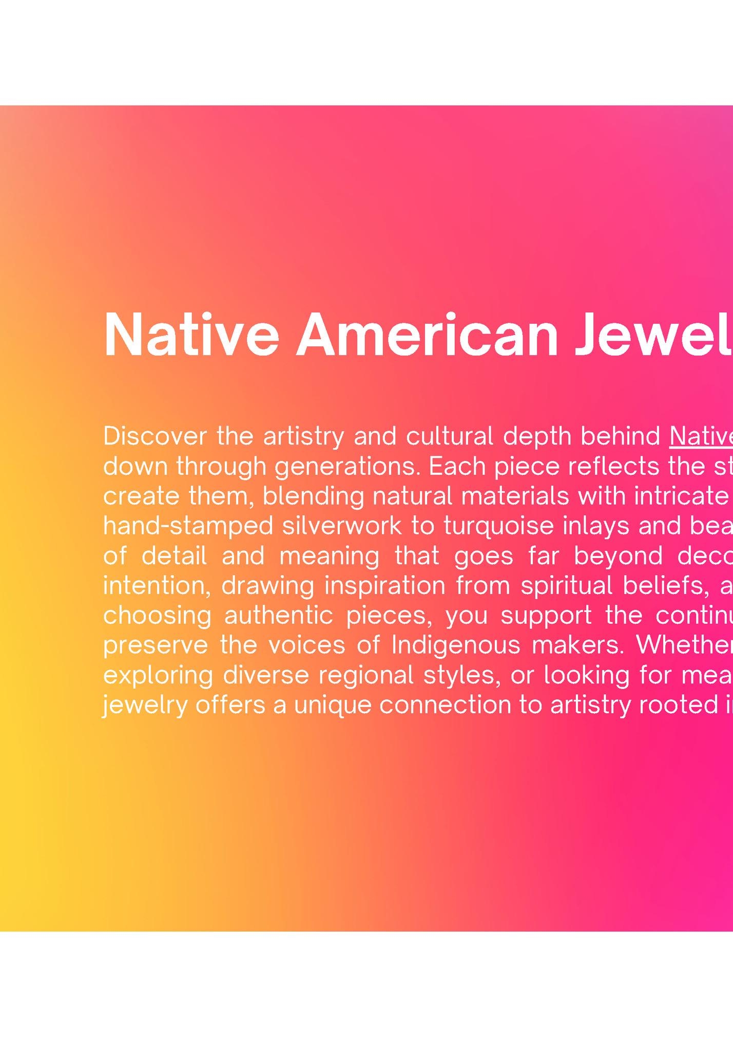 Native American Jewelry