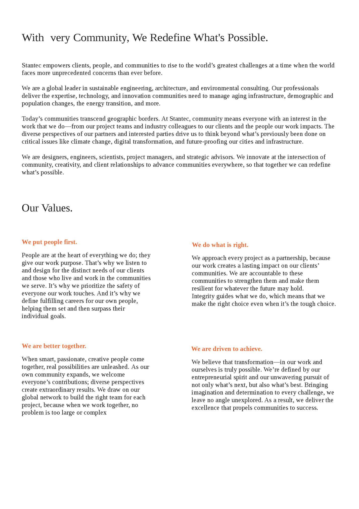 With very Community, We Redefine What