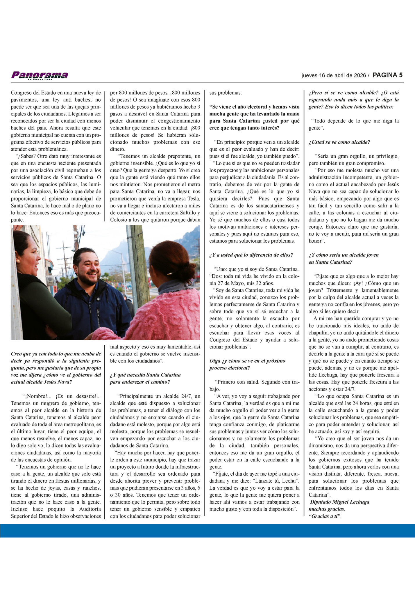 jueves 16 de abril de 2026 / PAGINA 5