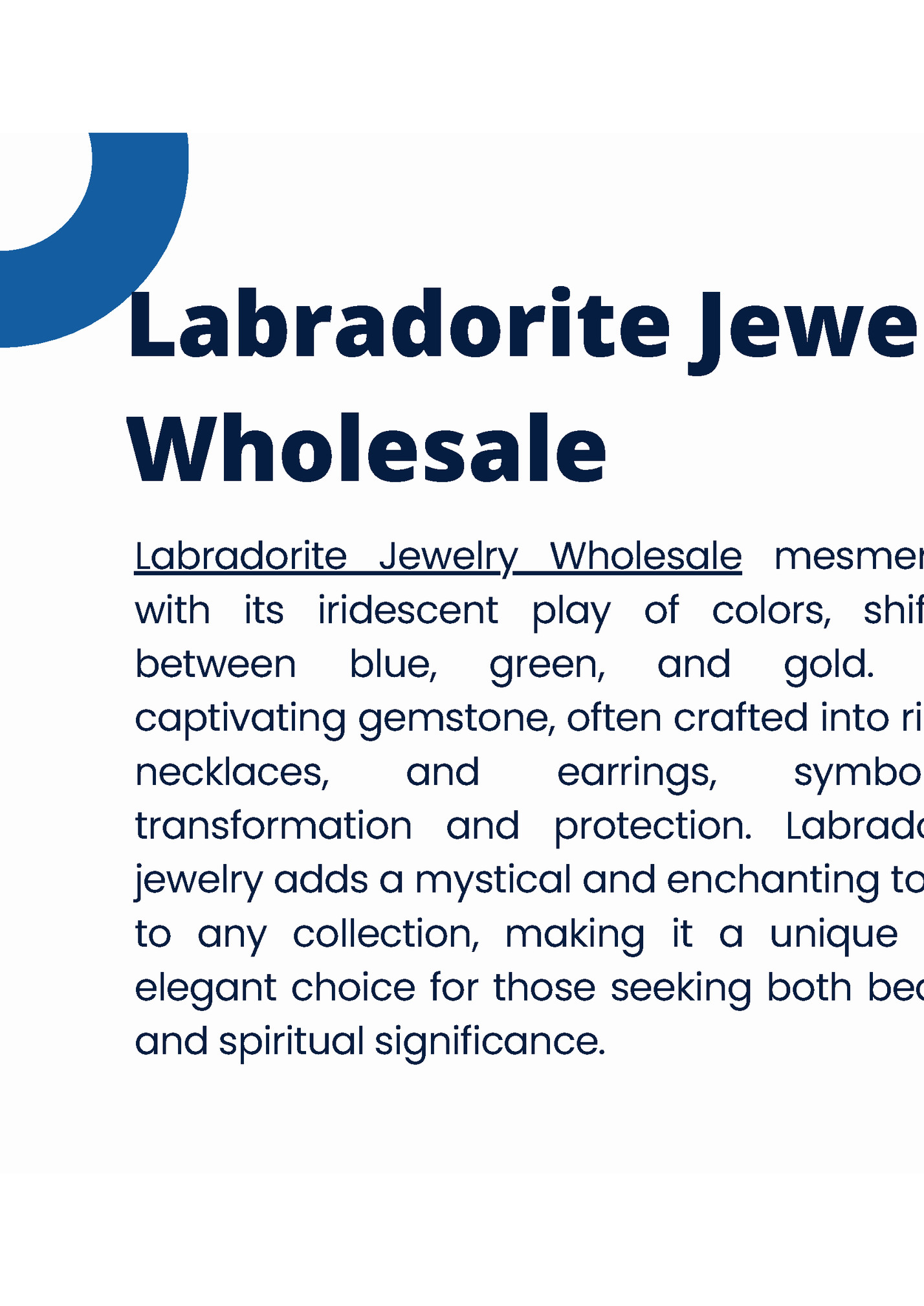 Labradorite Jewelry