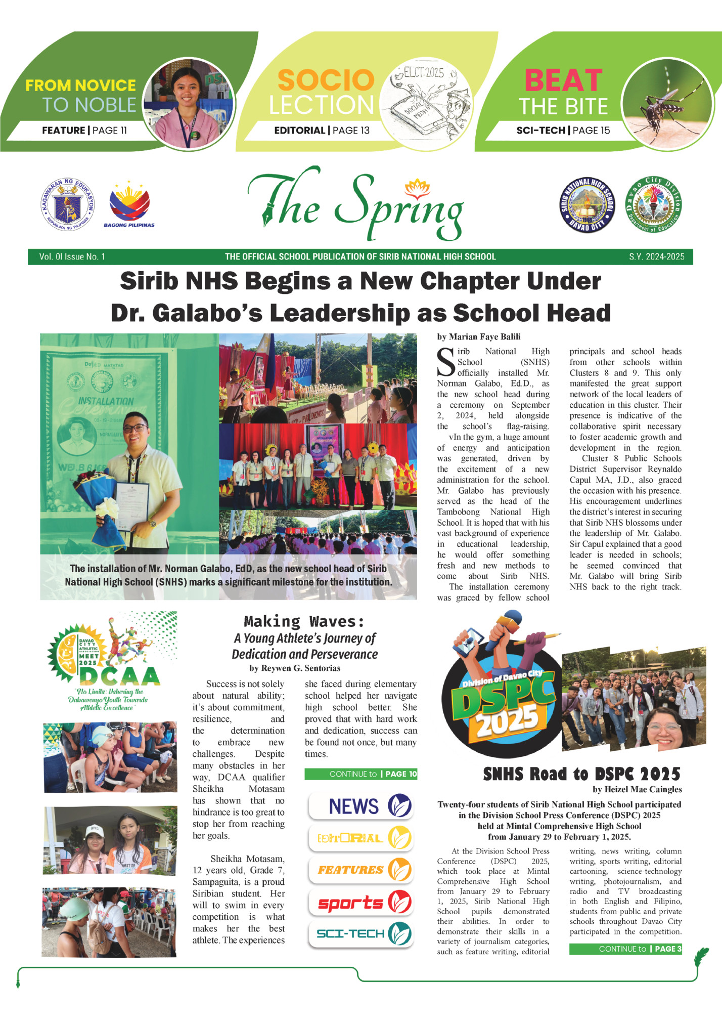 Sirib NHS Begins a New Chapter Under Sirib NHS Begins a New Chapter Under