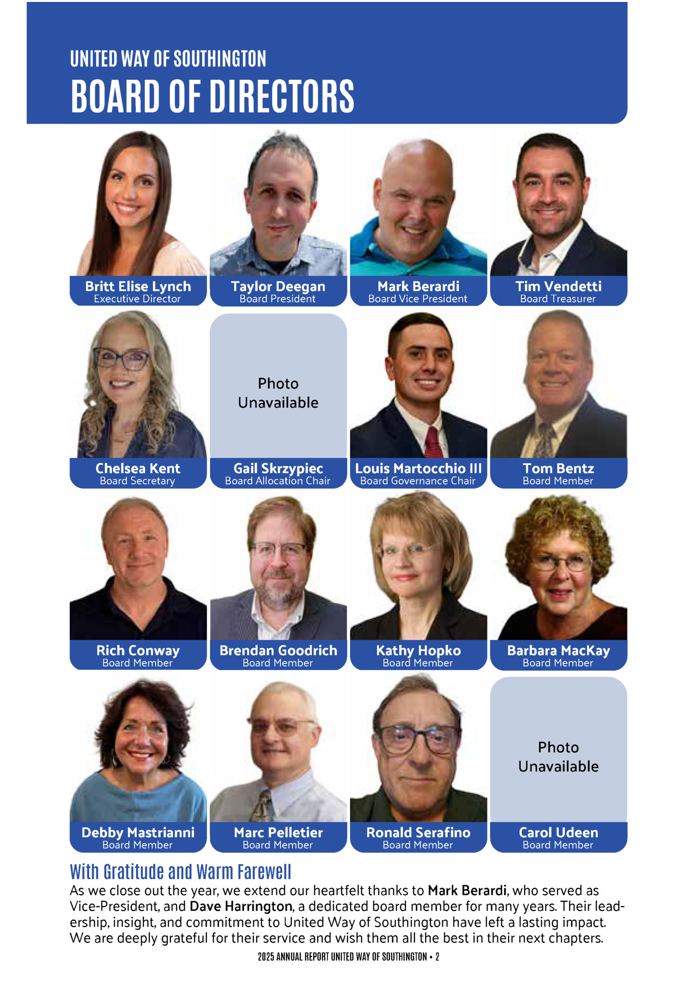 UNITED WAY OF SOUTHINGTON UNITED WAY OF SOUTHINGTON