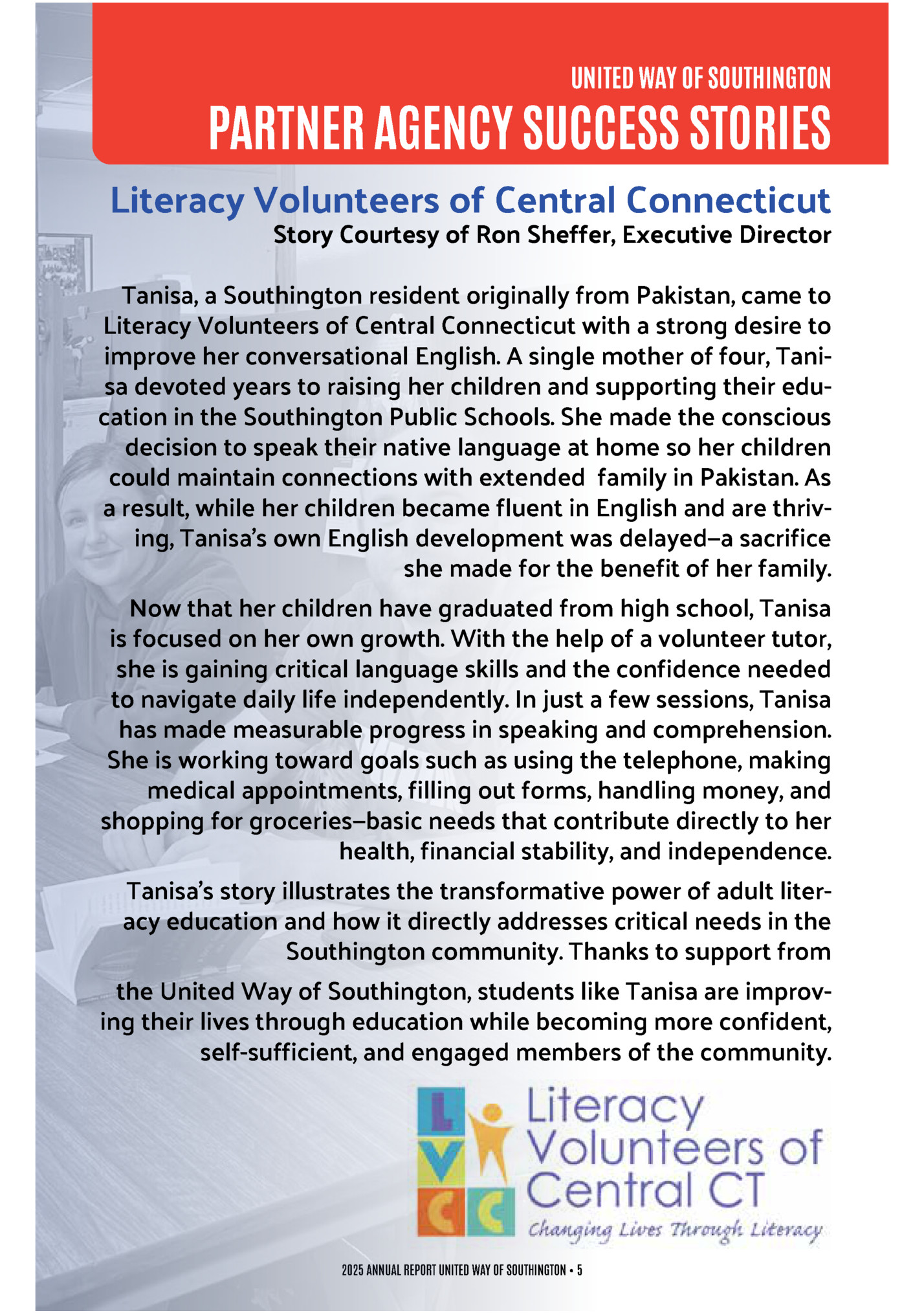 UNITED WAY OF SOUTHINGTON UNITED WAY OF SOUTHINGTON