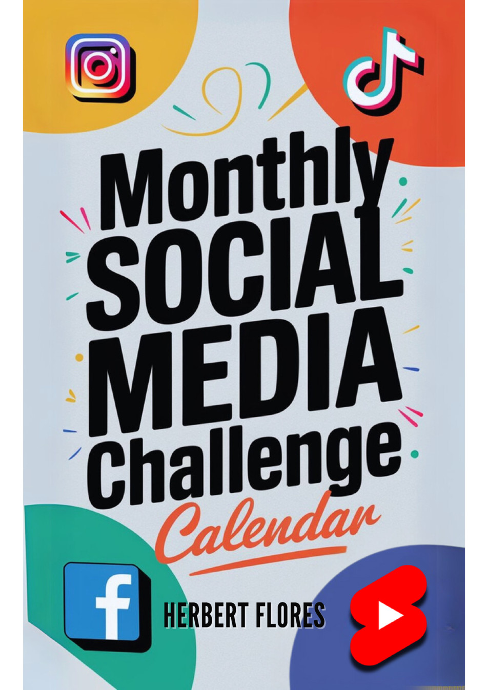 Monthly Social Media Challenge Calendar