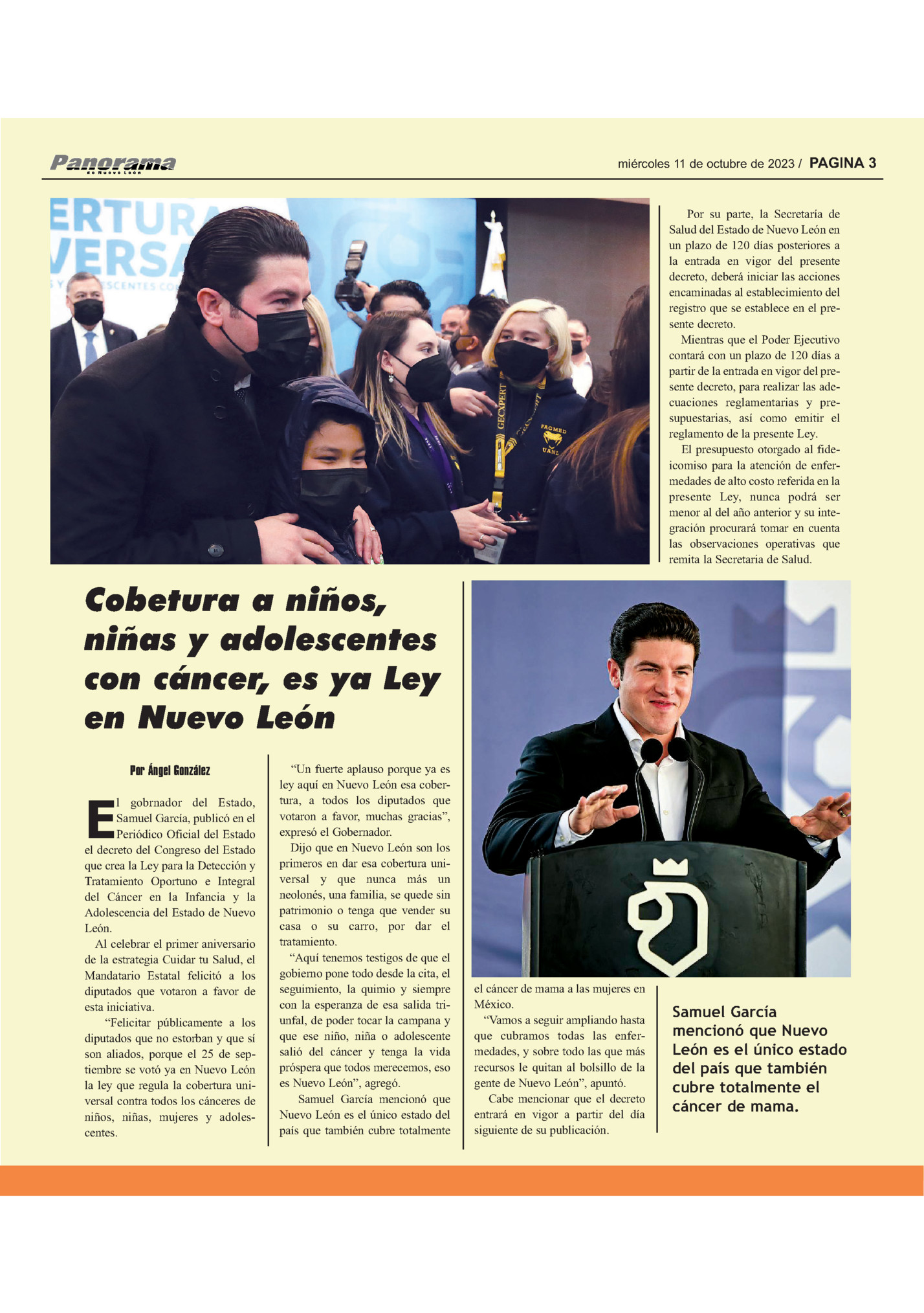 miércoles 11 de octubre de 2023 / PAGINA 3