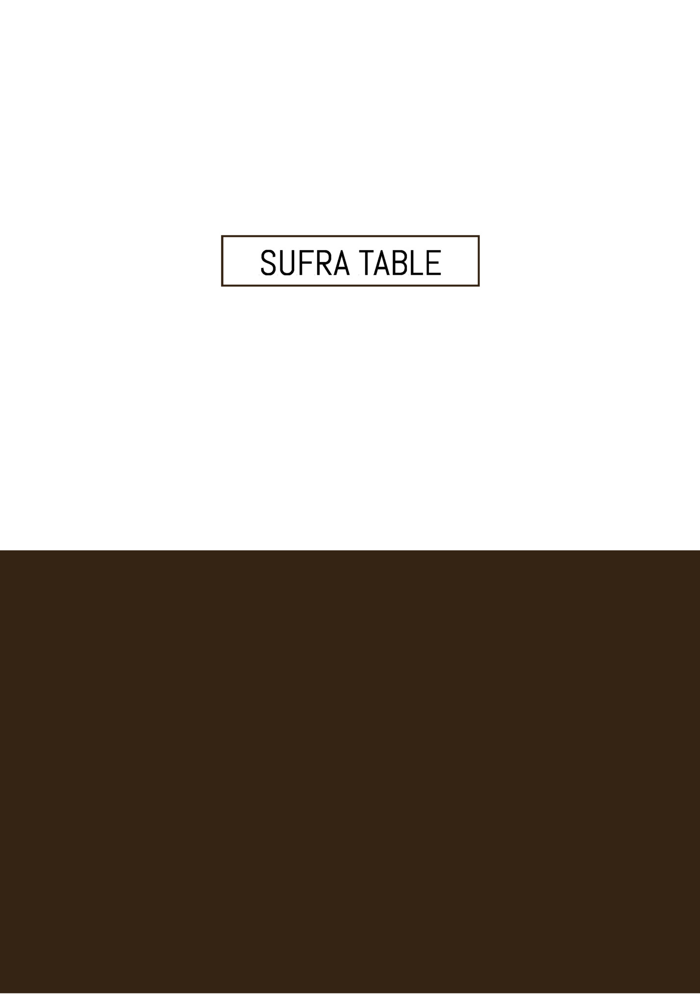 SUFRA TABLE SUFRA TABLE