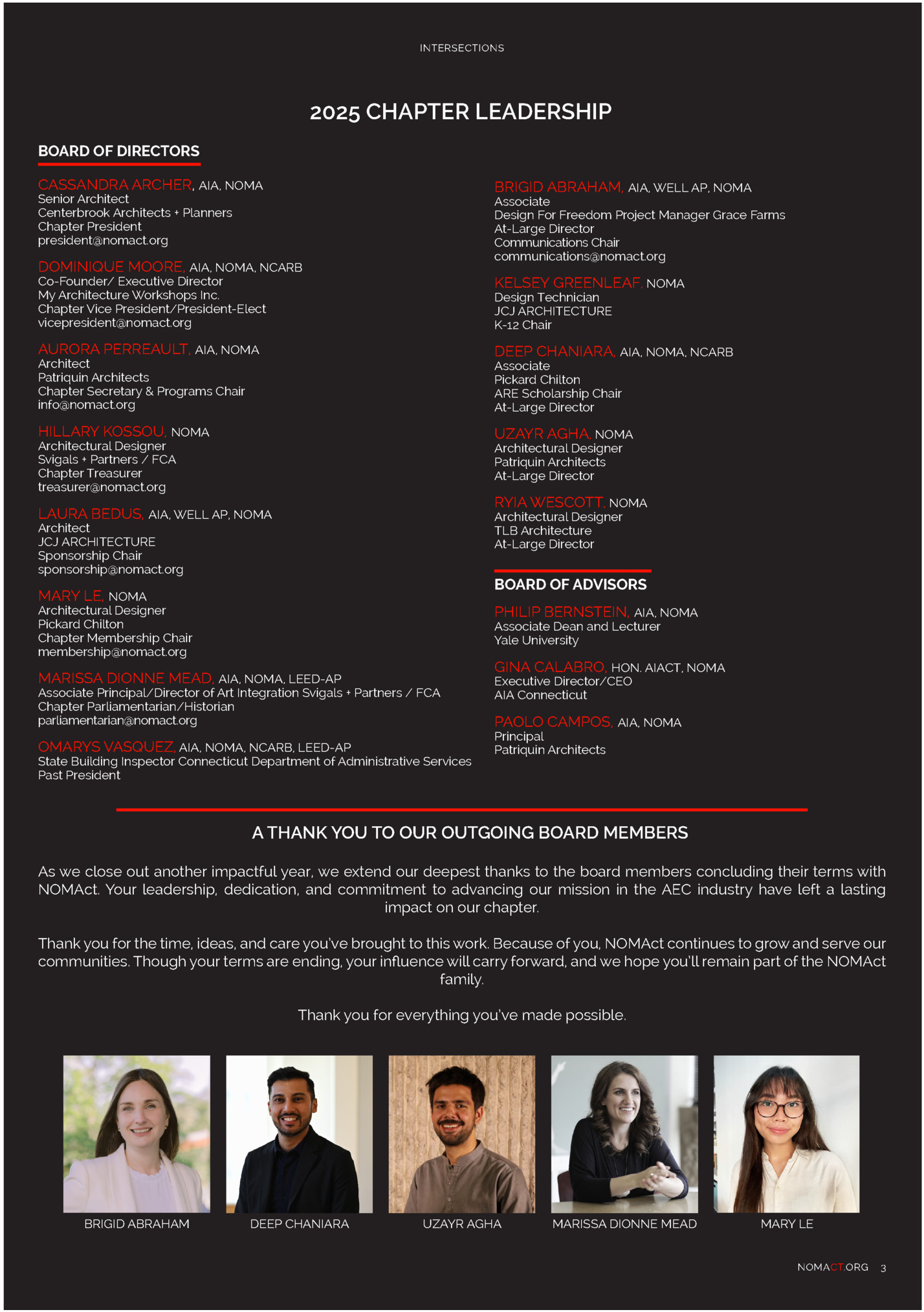 INTERSECTIONS INTERSECTIONS