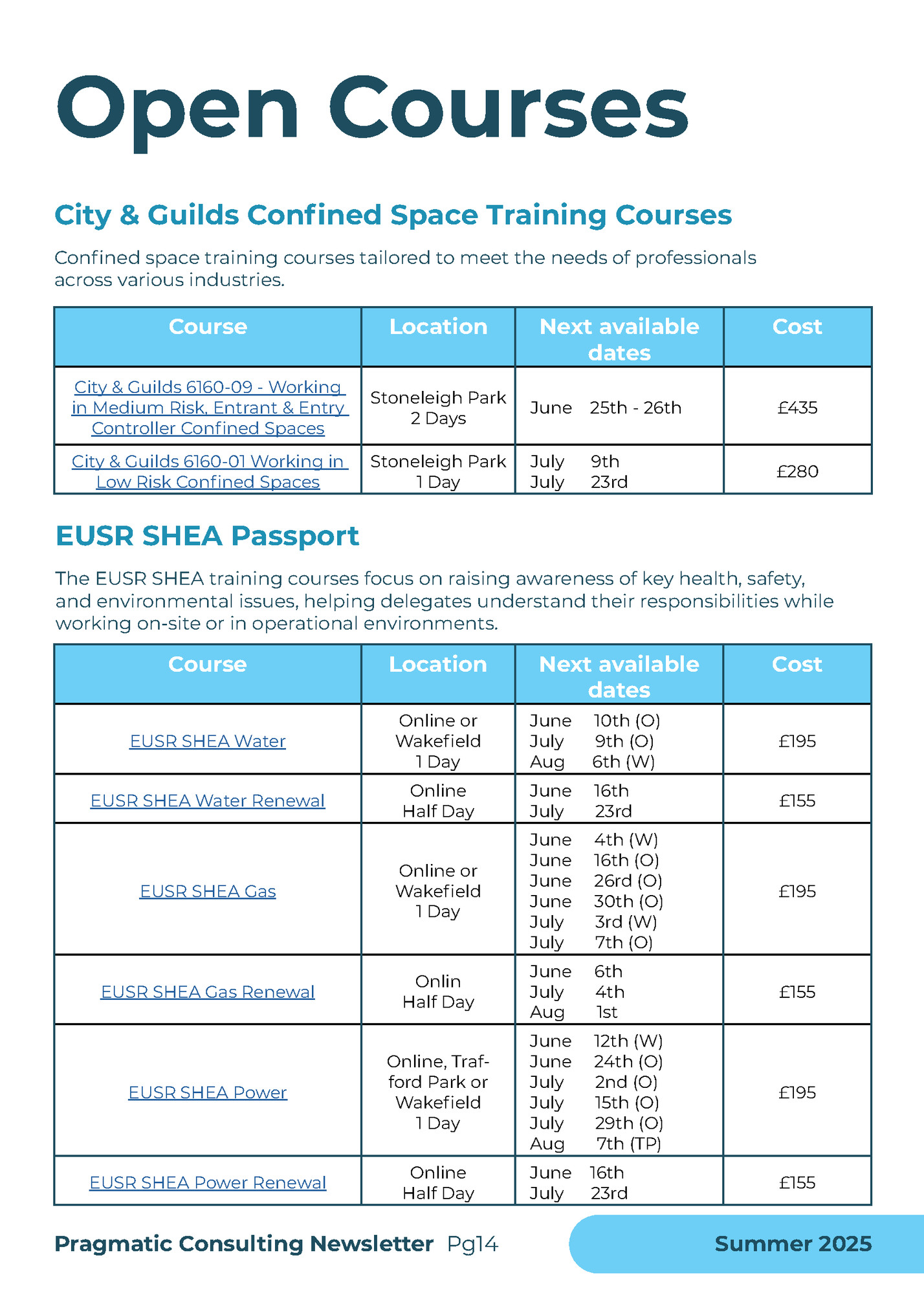 Open Courses Open Courses