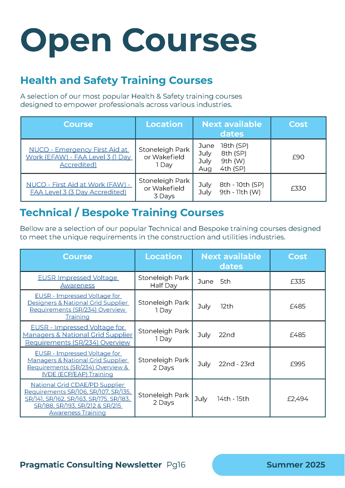 Open Courses Open Courses