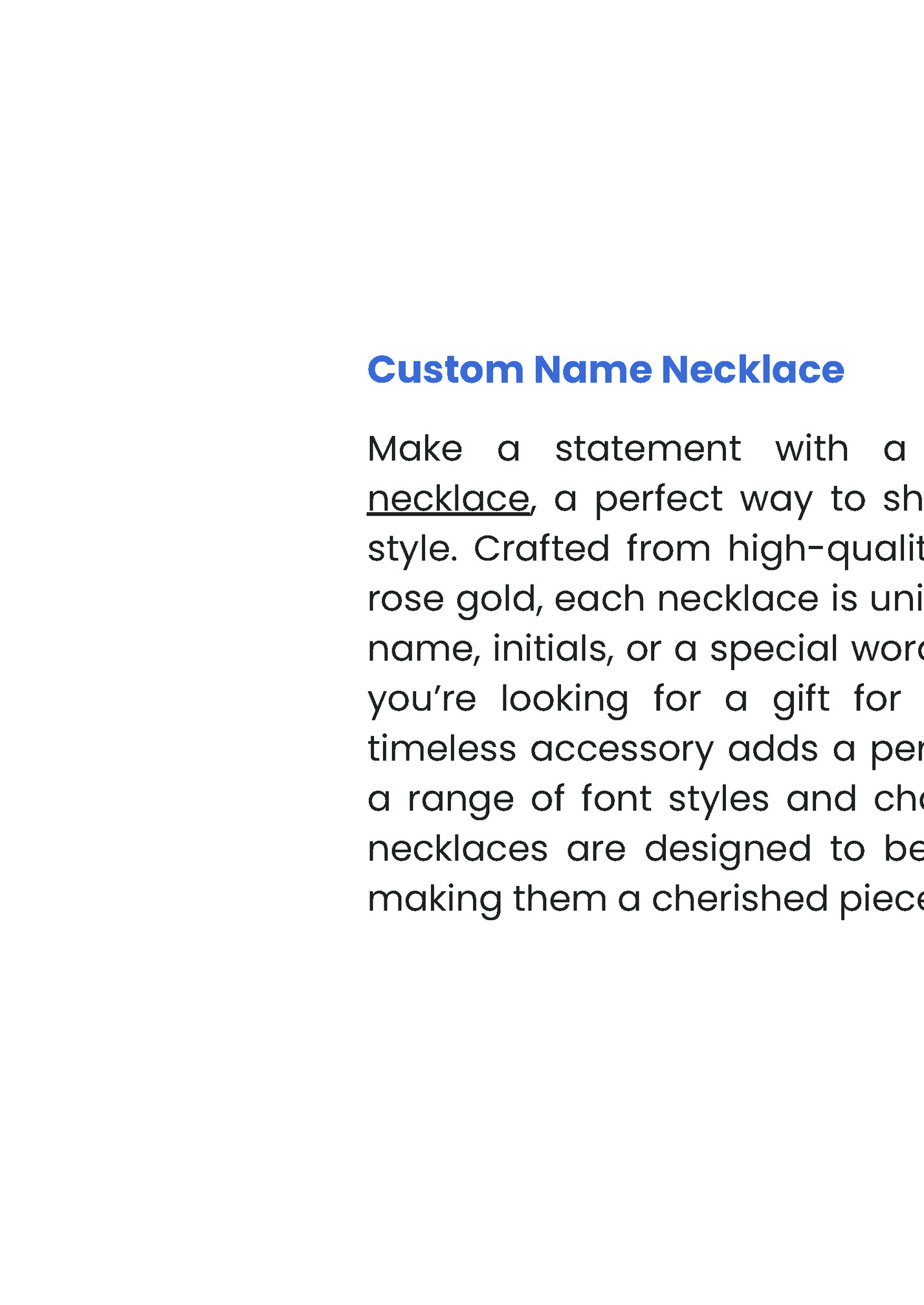 Custom Name Necklace Custom Name Necklace