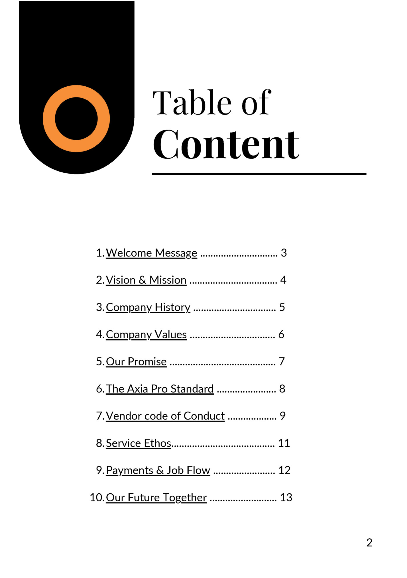 Table of