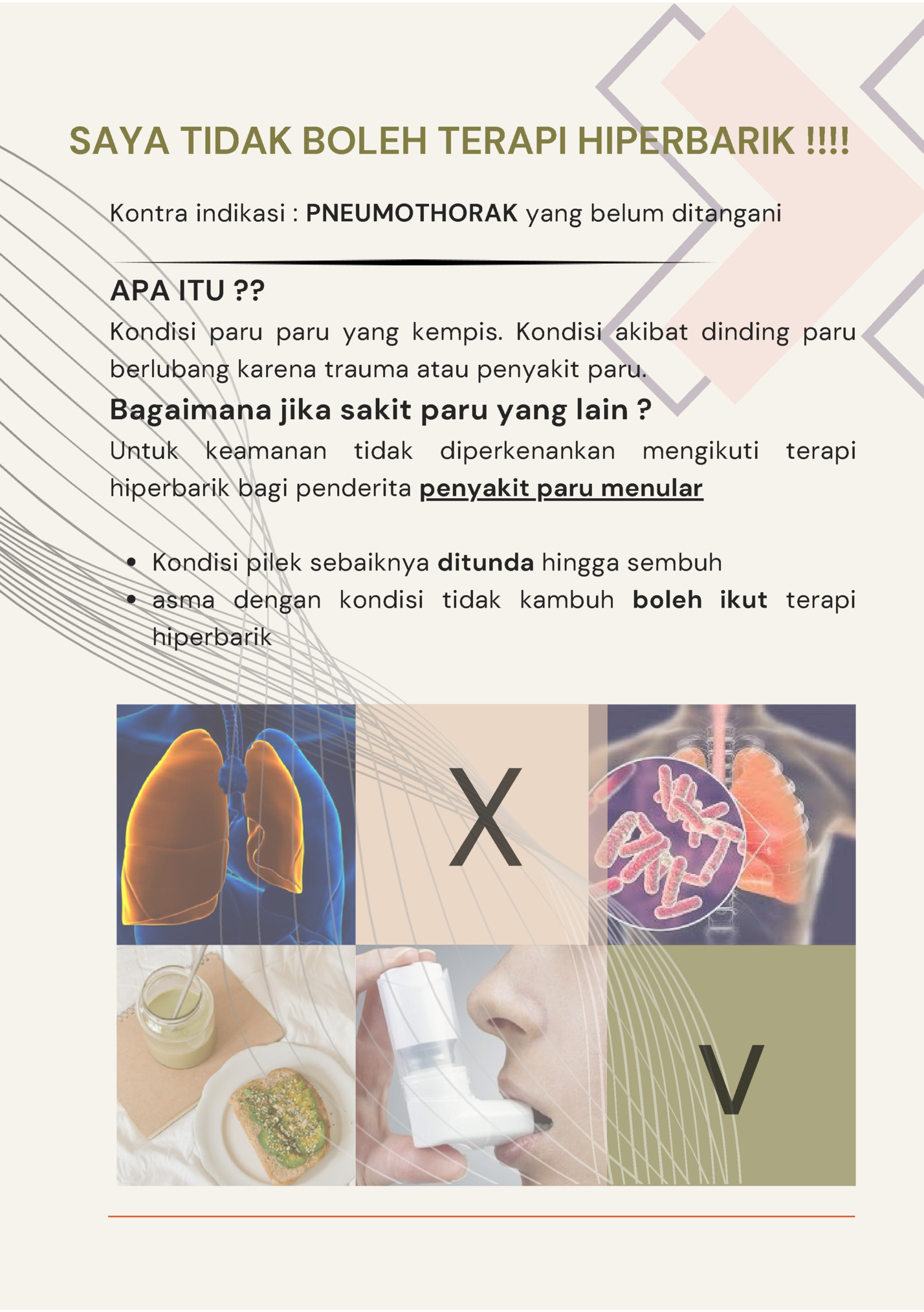 SAYA TIDAK BOLEH TERAPI HIPERBARIK !!!! SAYA TIDAK BOLEH TERAPI HIPERBARIK !!!!