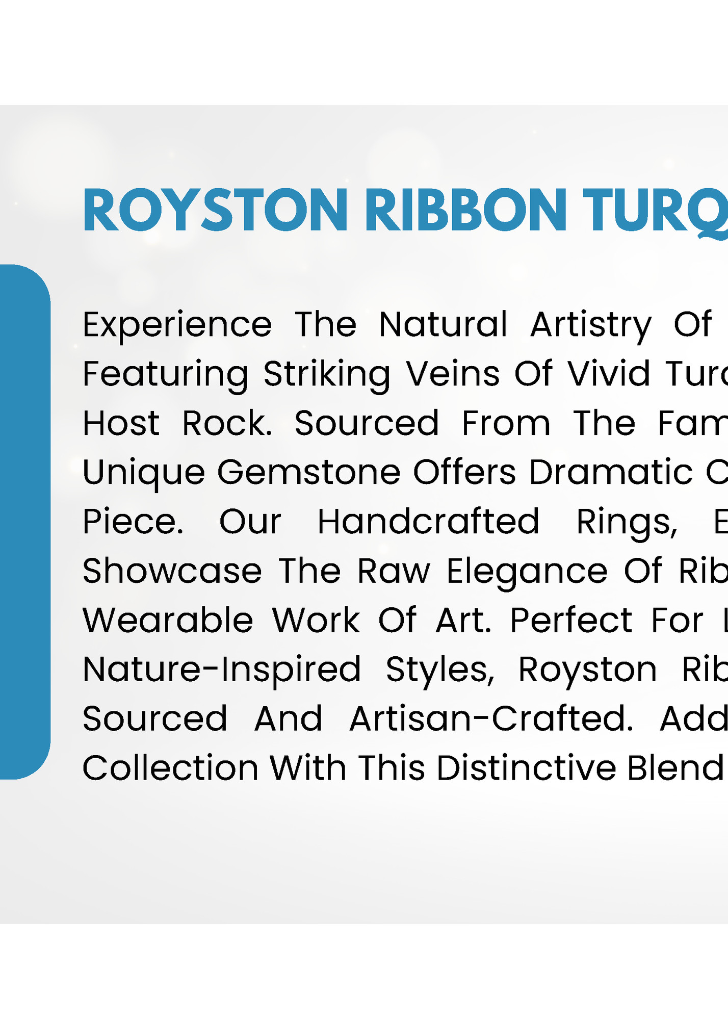 ROYSTON RIBBON TURQUOISE JEWELRY ROYSTON RIBBON TURQUOISE JEWELRY