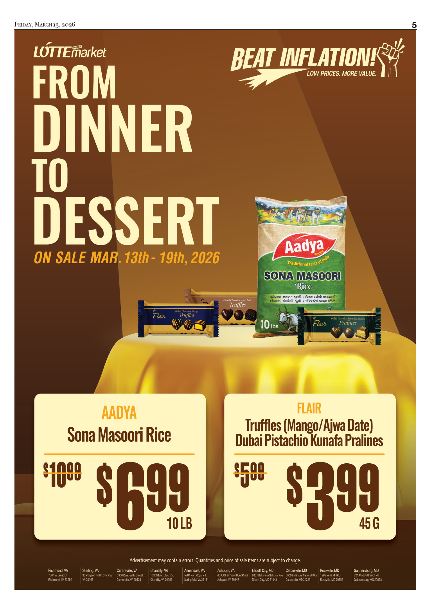 Friday, March 13, 2026