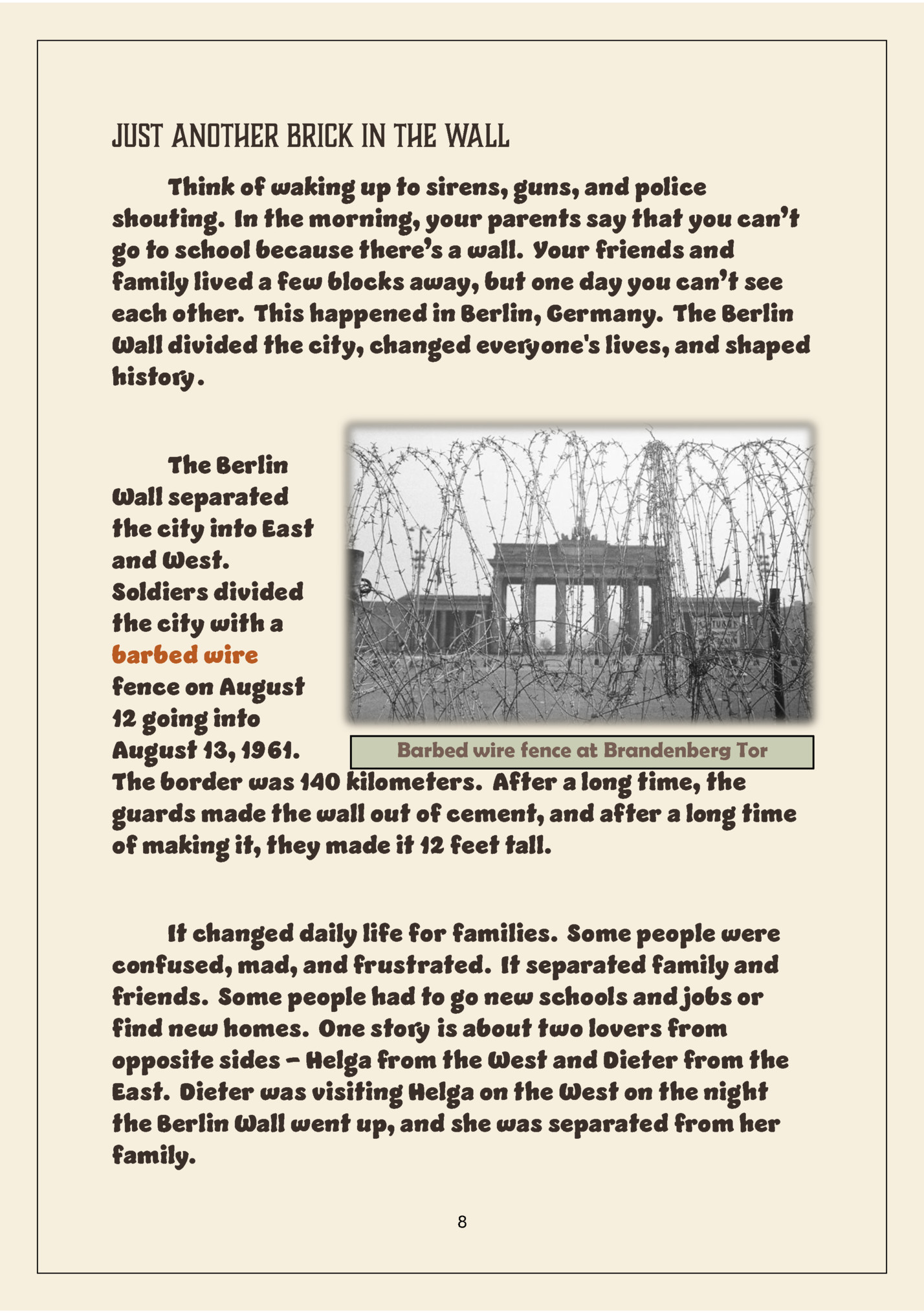 Just Another Brick in the Wall