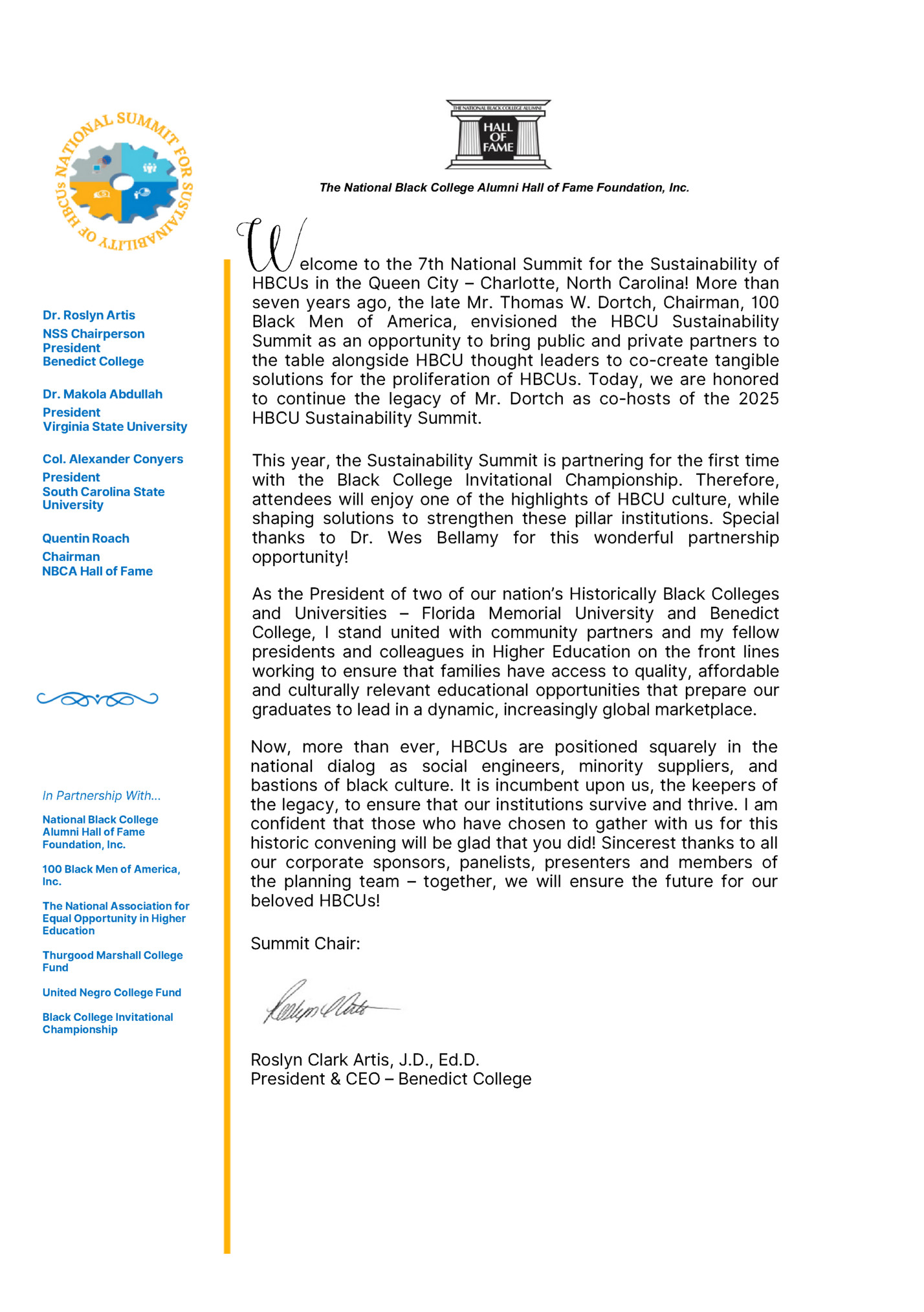 The National Black College Alumni Hall of Fame Foundation, Inc.