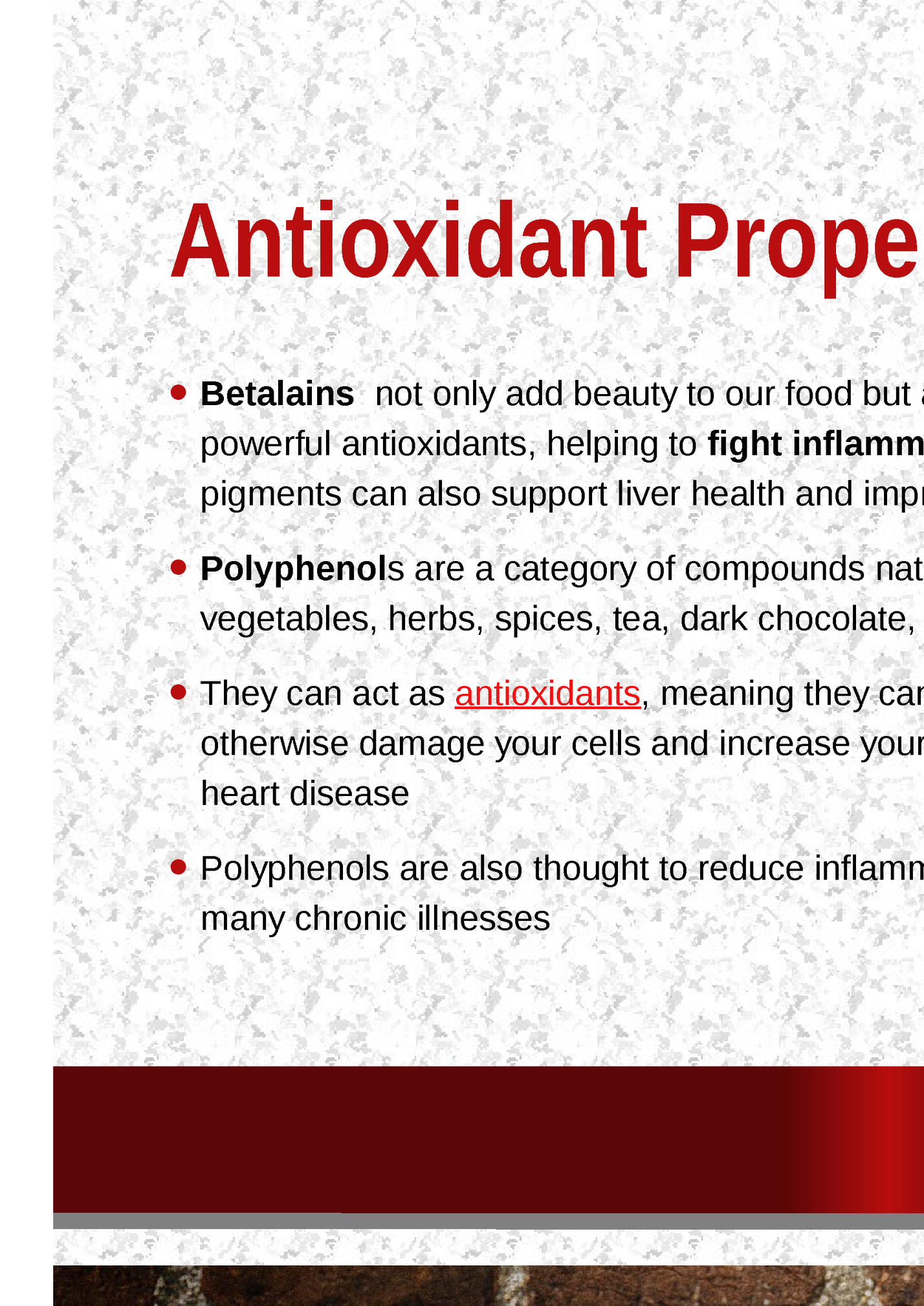 Antioxidant Properties Antioxidant Properties