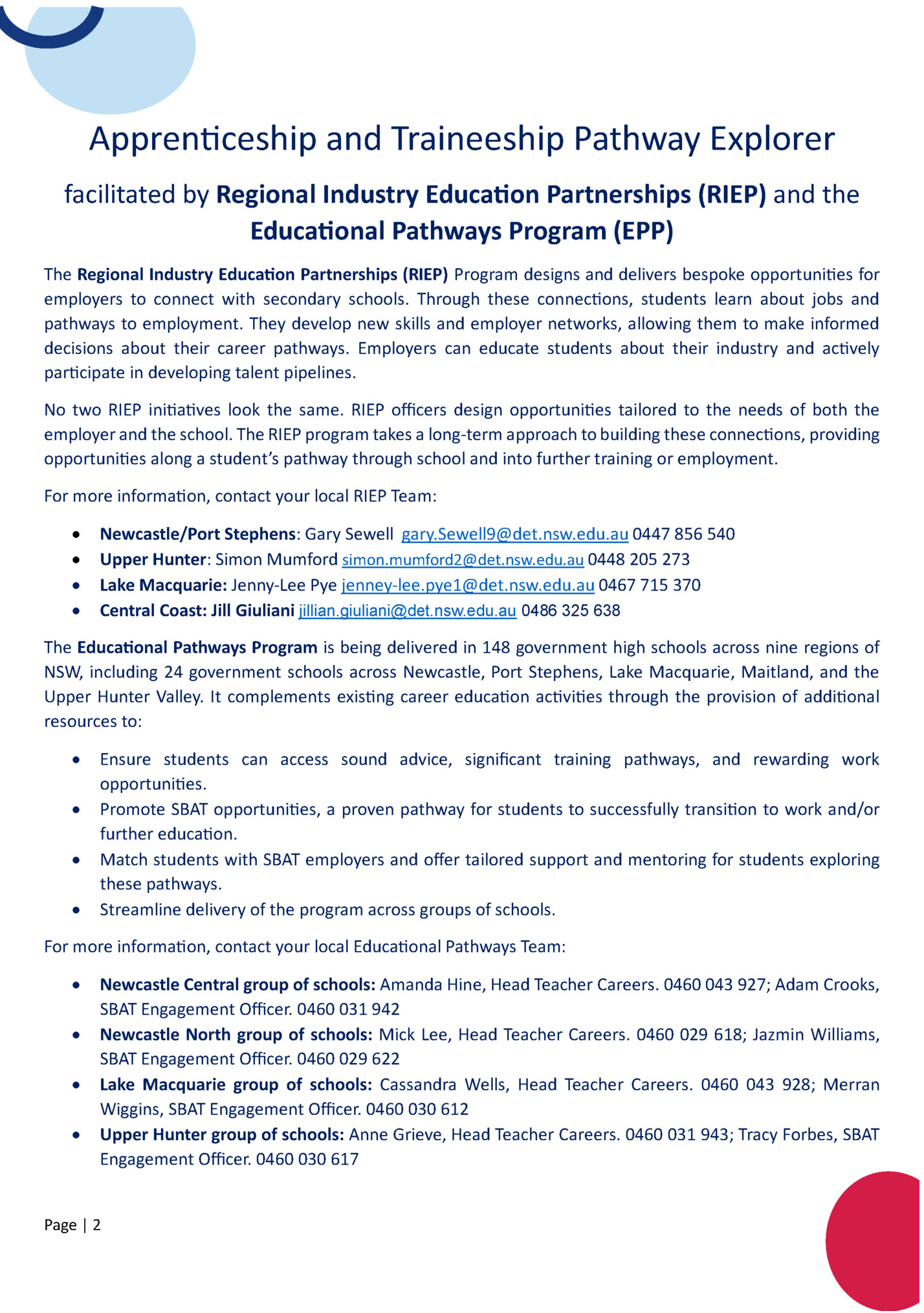 Appren�ceship and Traineeship Pathway Explorer