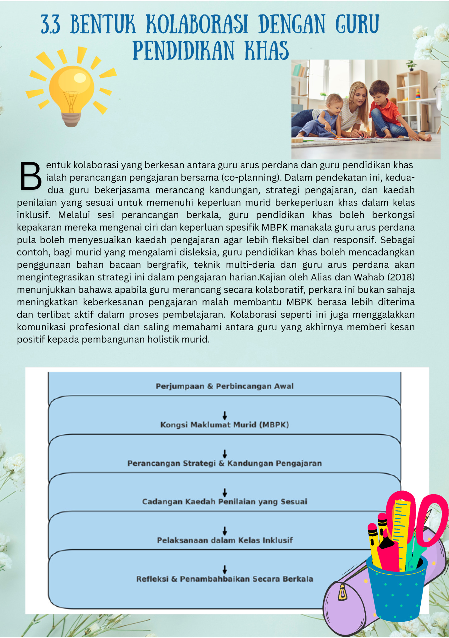 3.3 BENTUK KOLABORASI DENGAN GURU