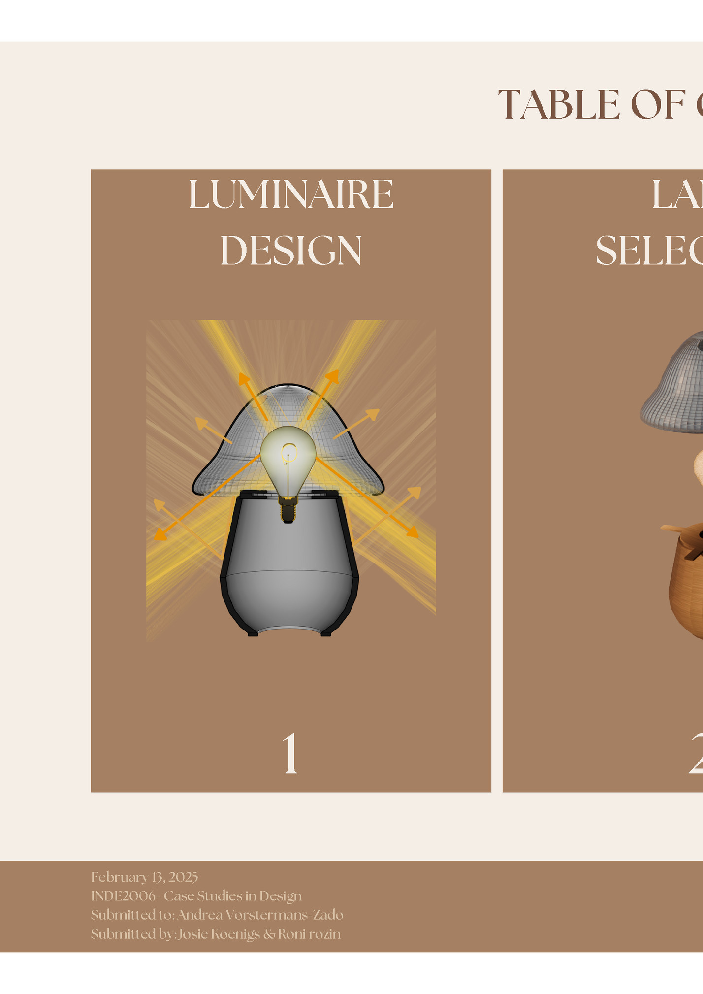 TABLE OF CONTENTS TABLE OF CONTENTS