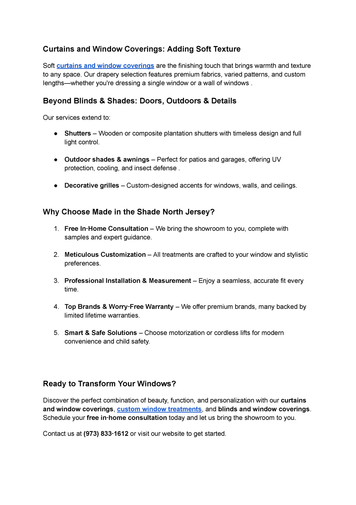 Curtains and Window Coverings: Adding Soft Texture