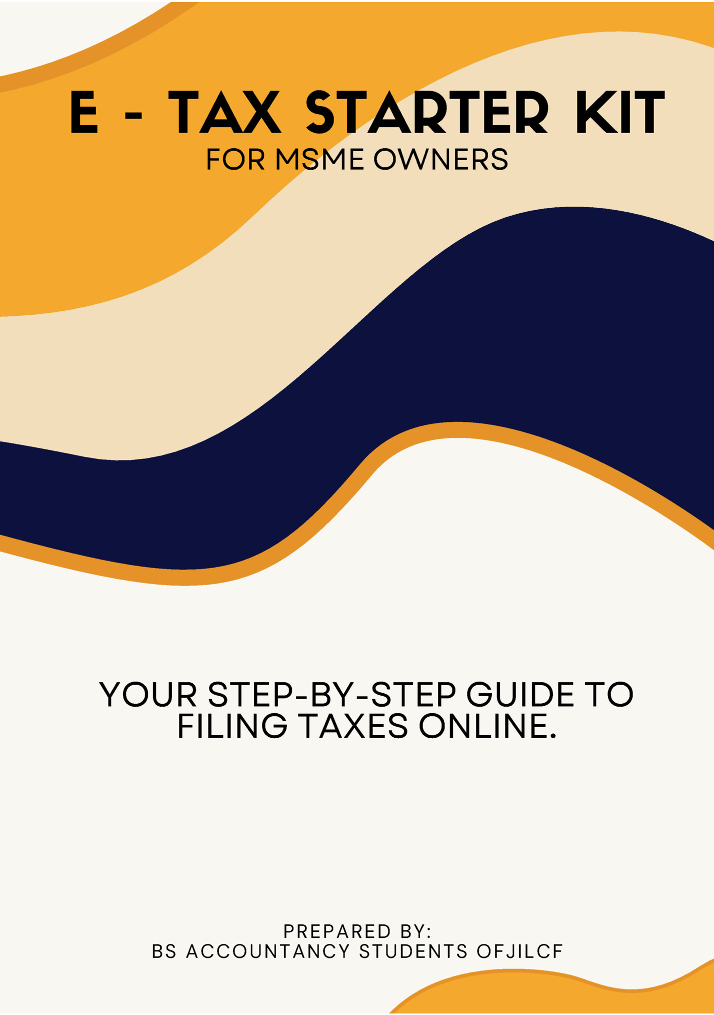 E - TAX STARTER KIT E - TAX STARTER KIT