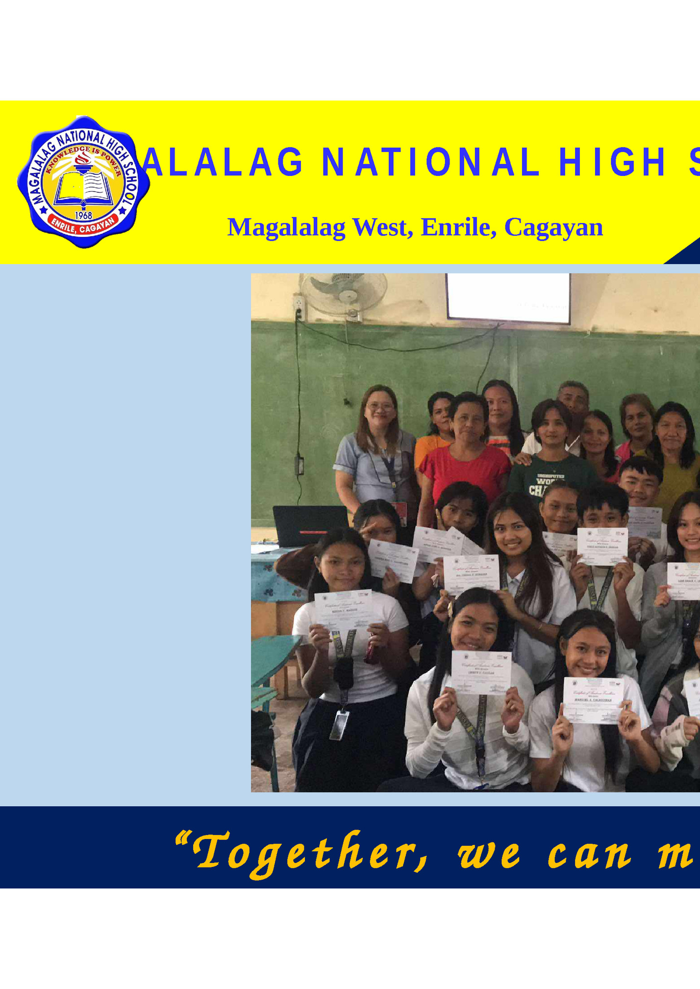 M A G A L A L A G N AT I O N A L H I G H S C H O O L