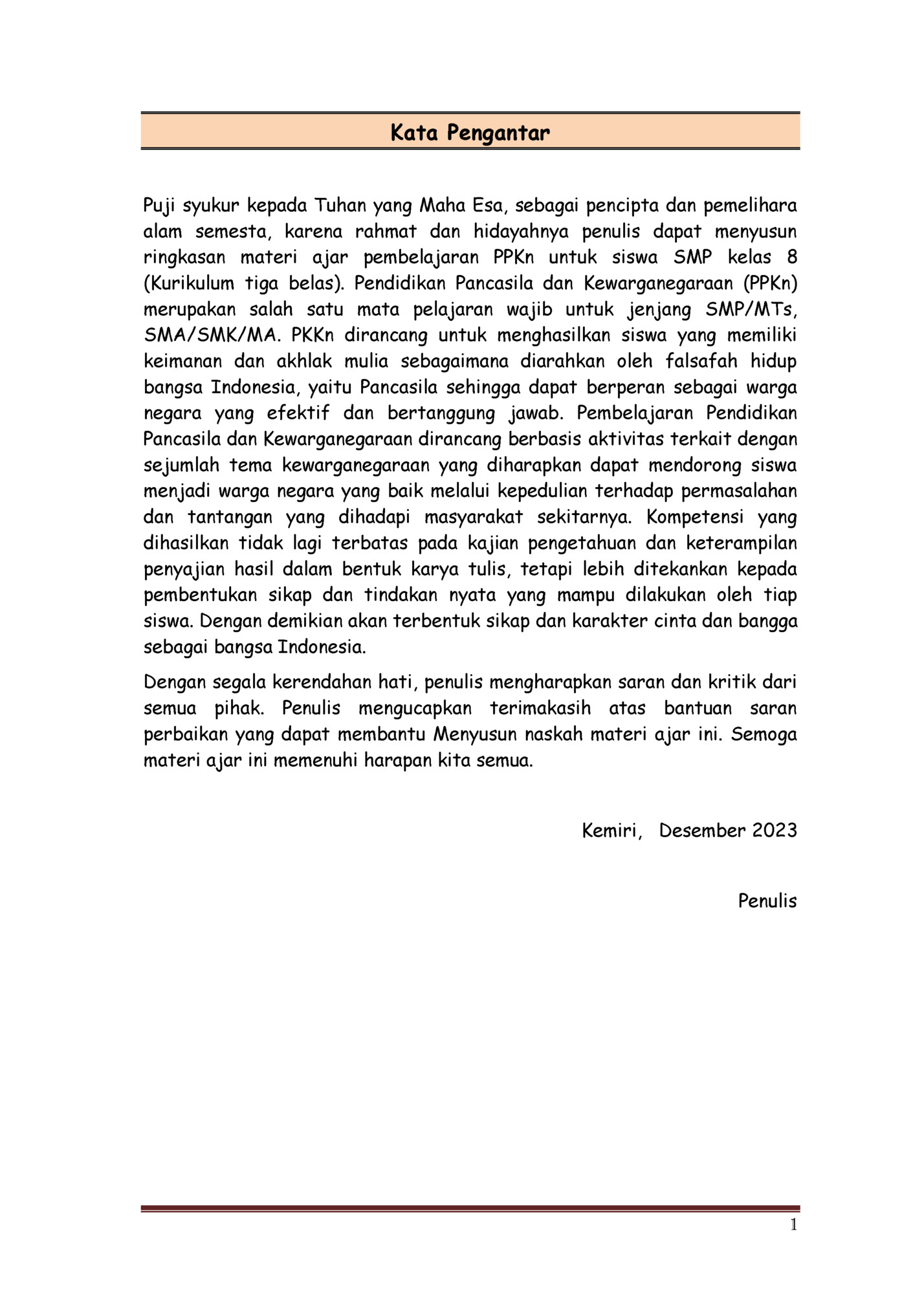 Kata Pengantar Kata Pengantar