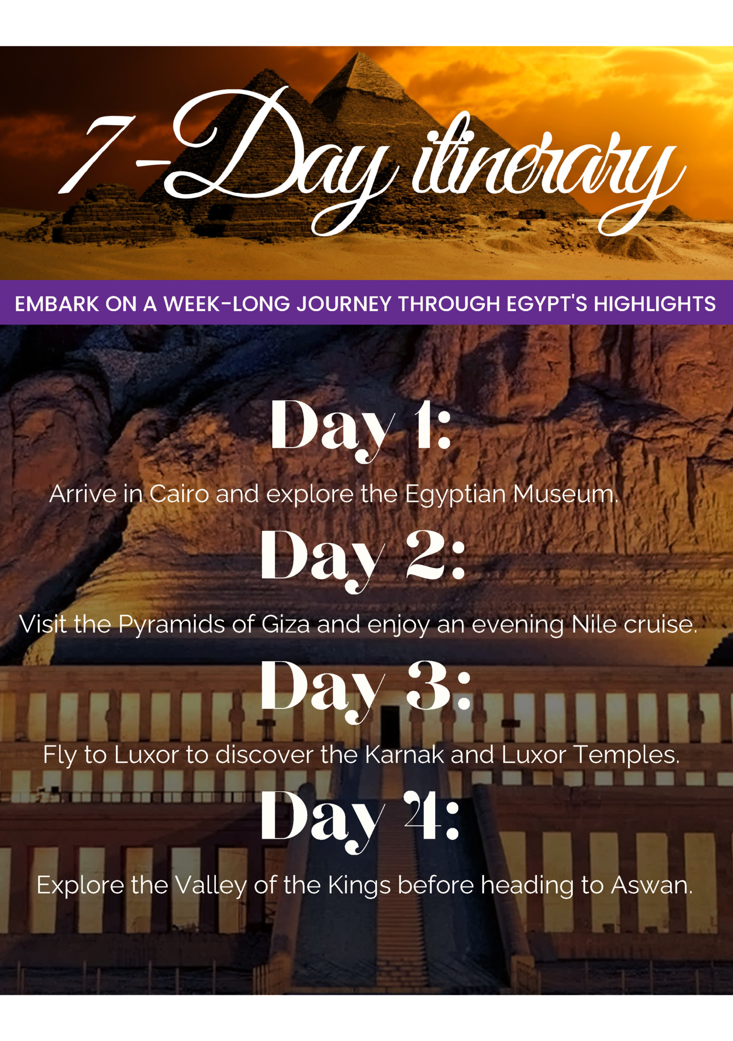 EMBARK ON A WEEK-LONG JOURNEY THROUGH EGYPT