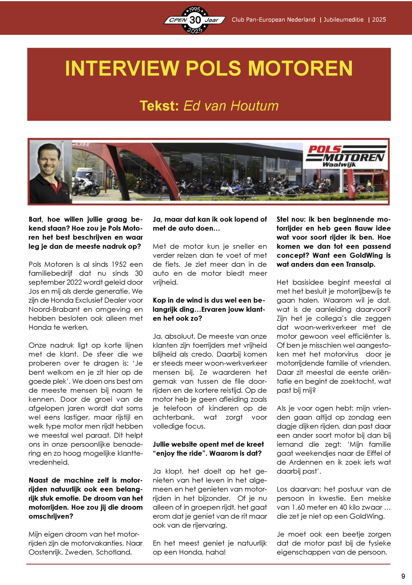 Club Pan-European Nederland | Jubileumeditie | 2025