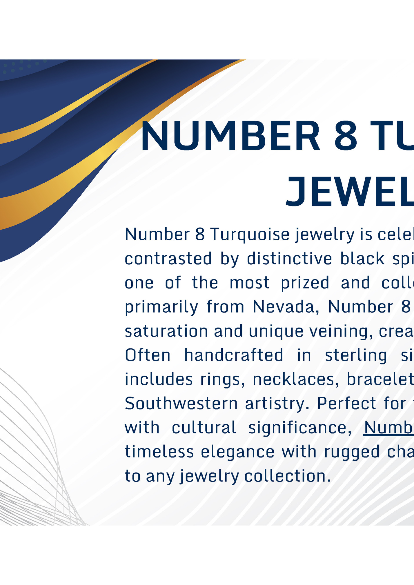 NUMBER 8 TURQUOISE NUMBER 8 TURQUOISE