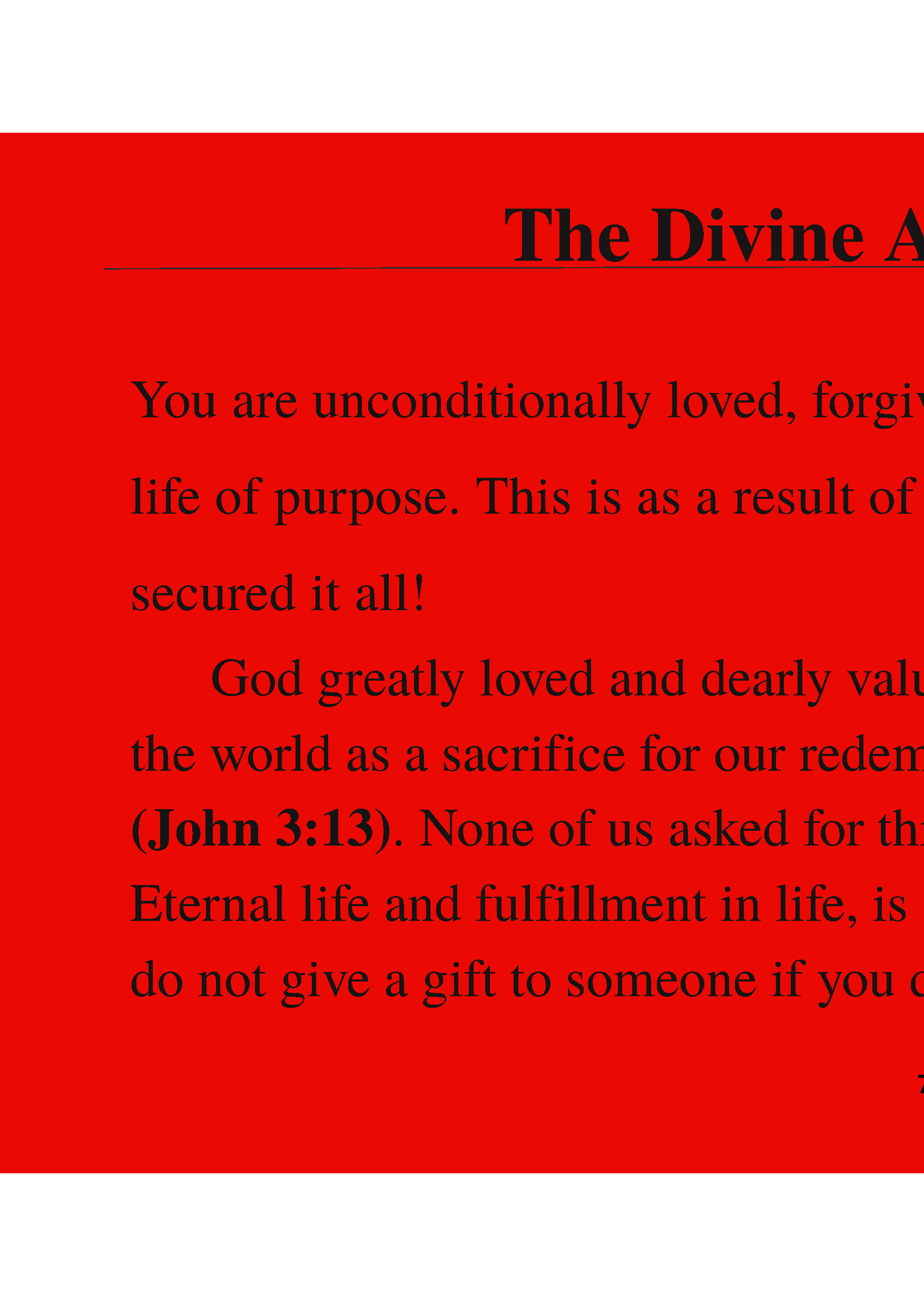 The Divine Assurance