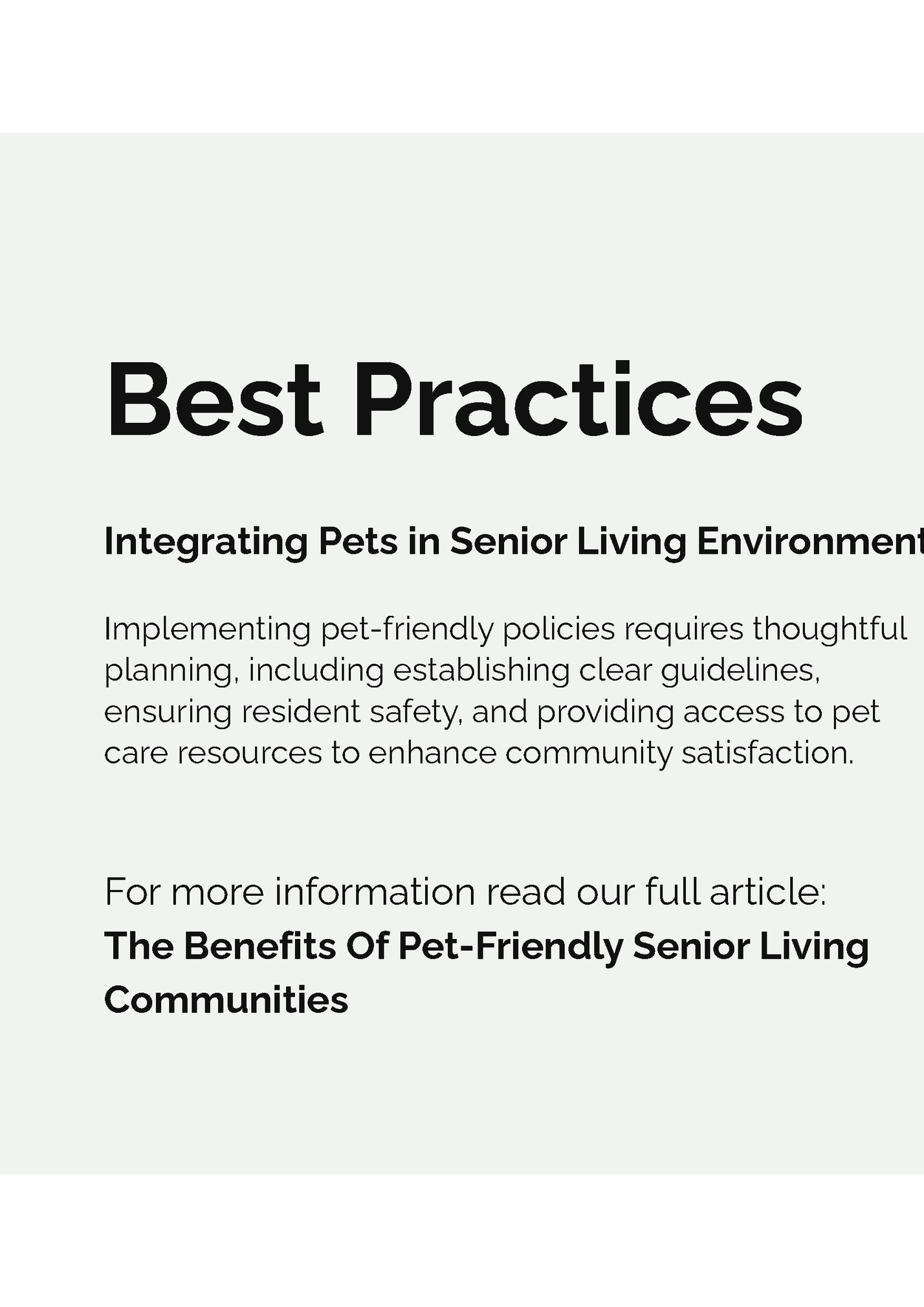 Best Practices Best Practices