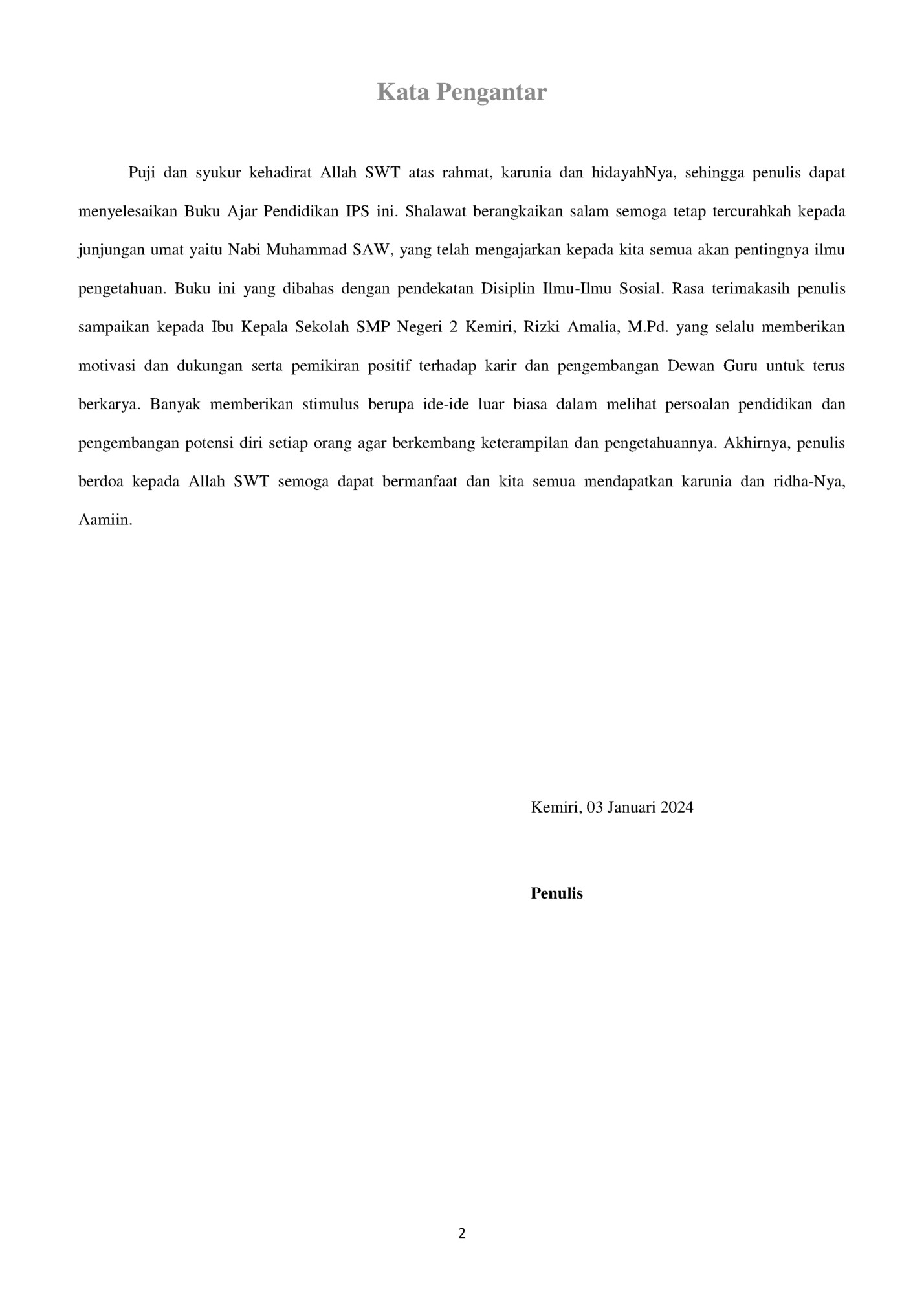 Kata Pengantar