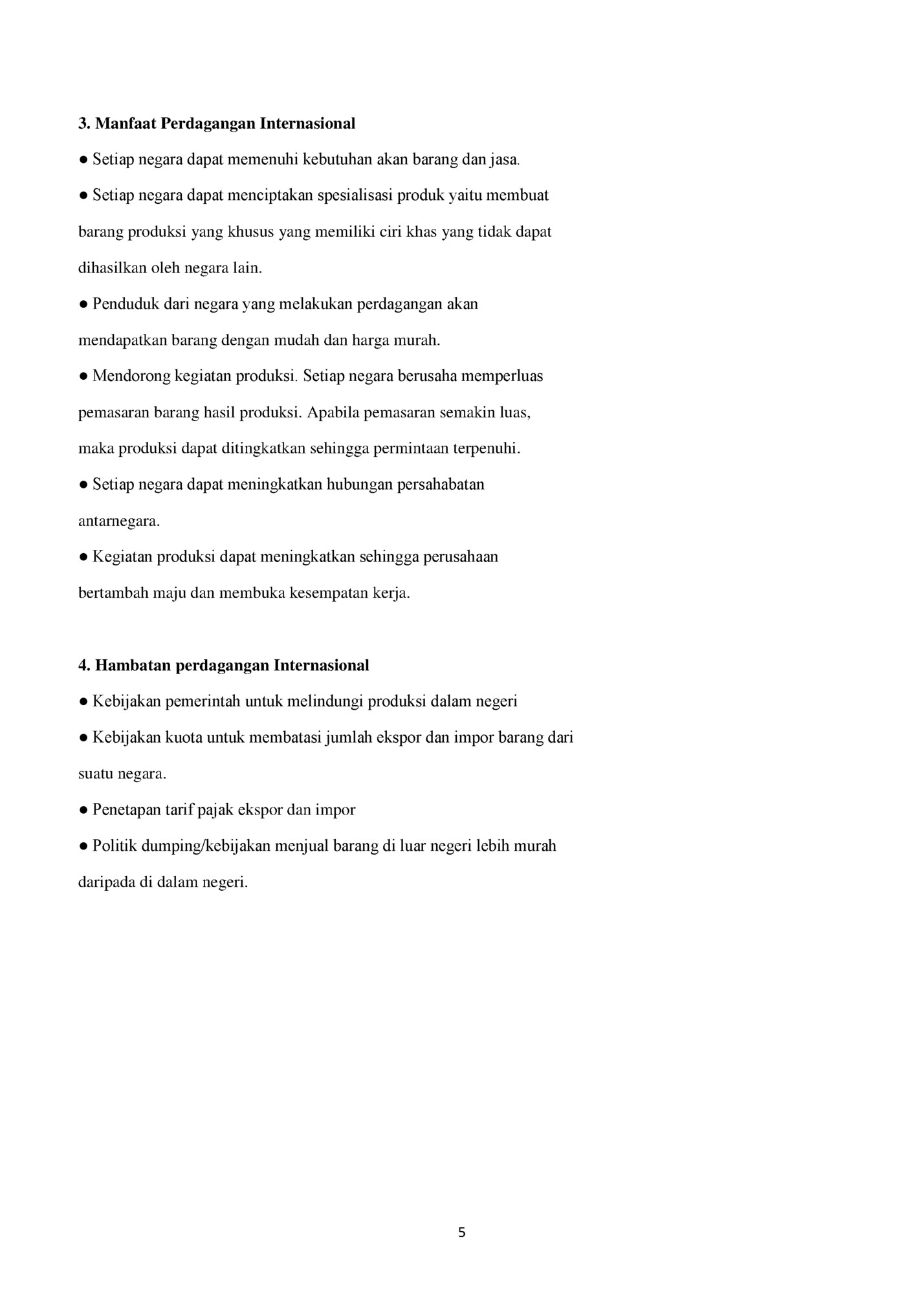 3. Manfaat Perdagangan Internasional