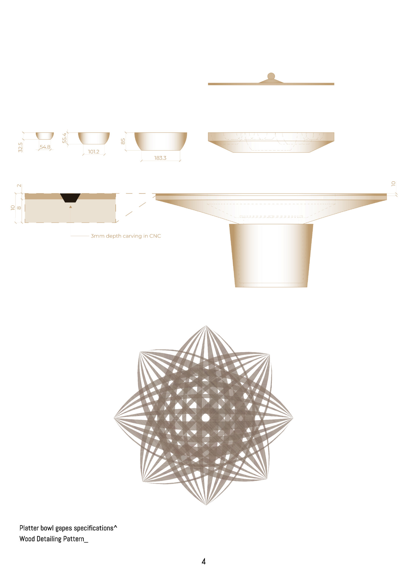 Platter bowl gapes specifications^