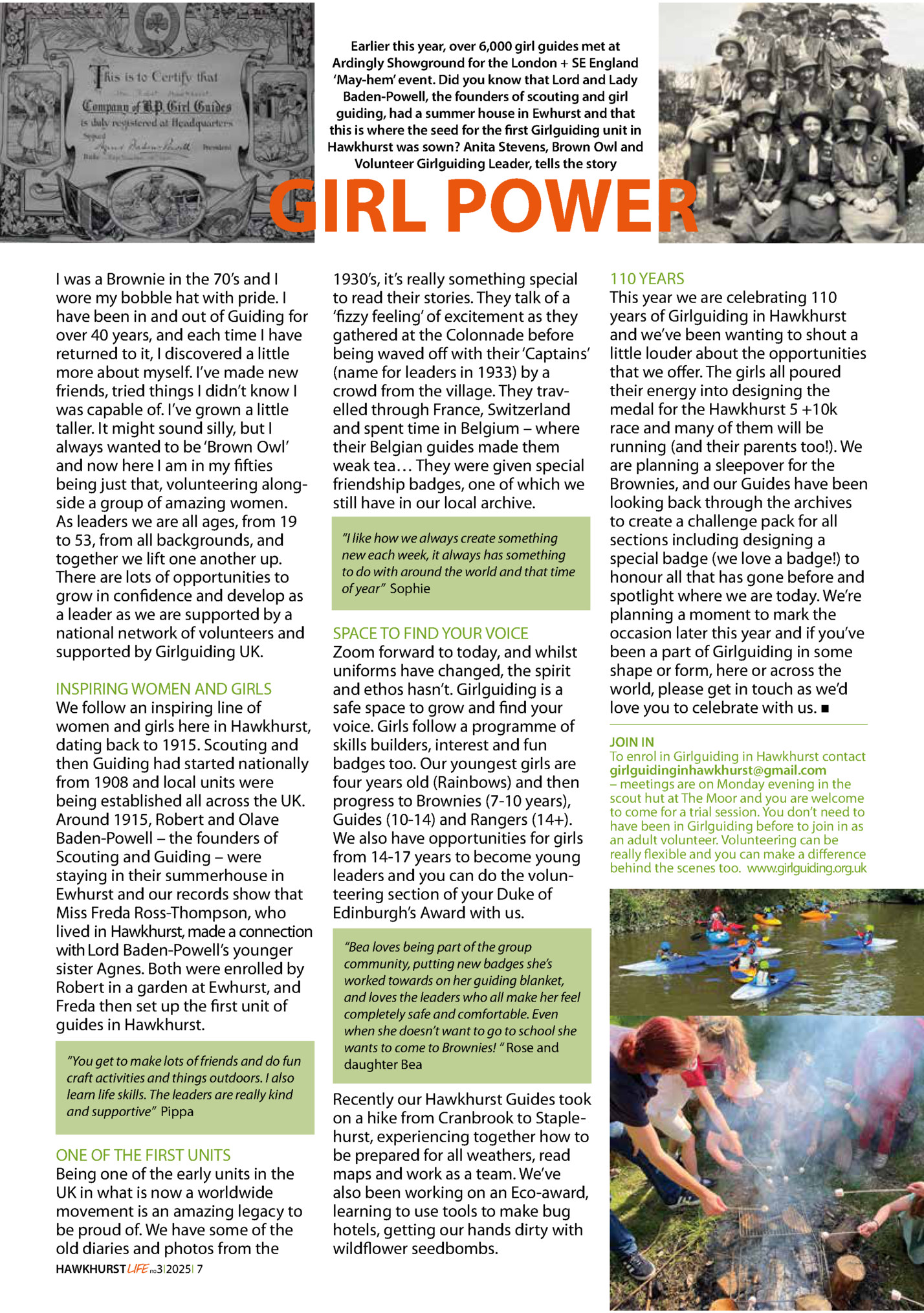 Earlier this year, over 6,000 girl guides met at