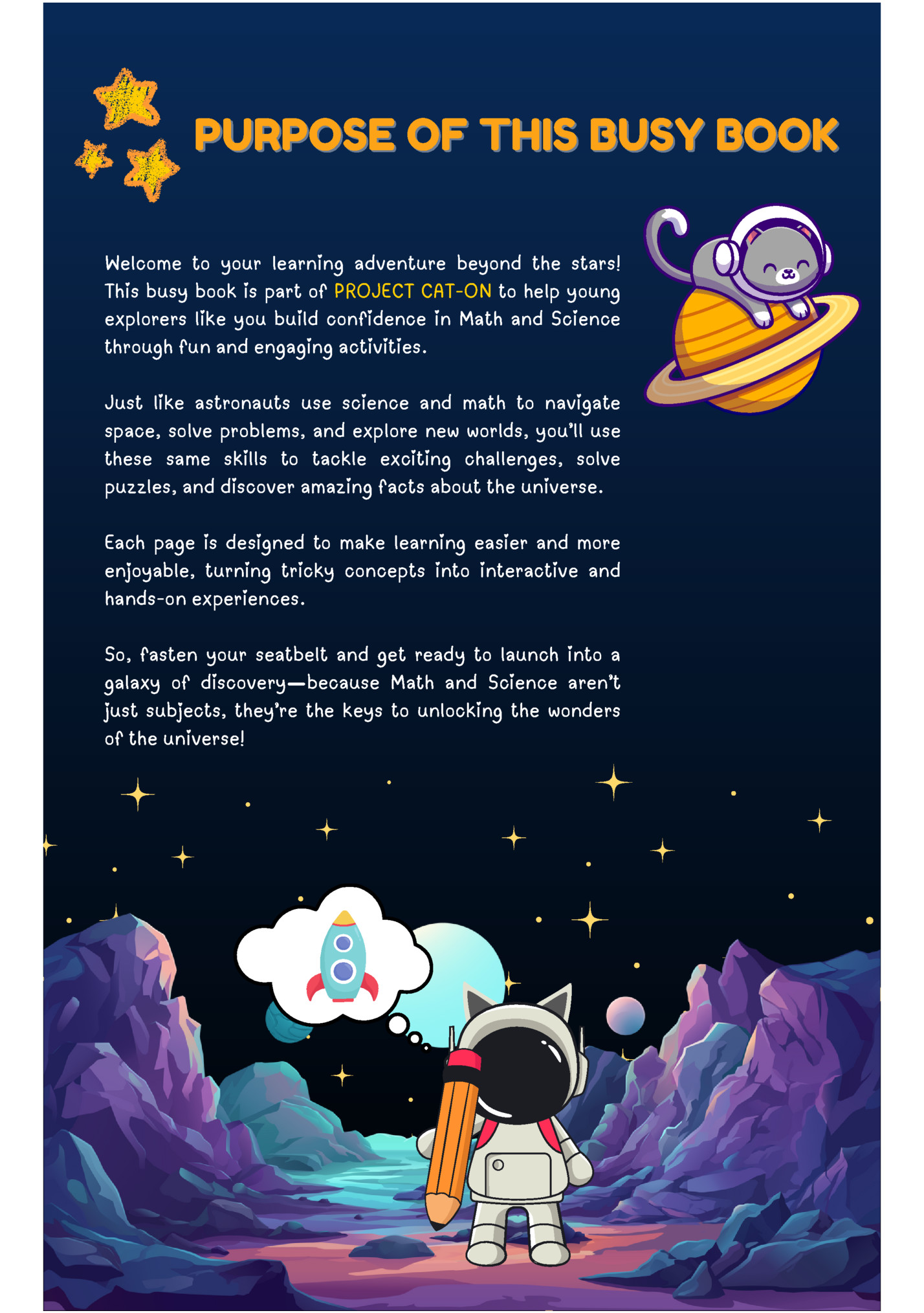 PURPOSE OF THIS BUSY BOOK PURPOSE OF THIS BUSY BOOK