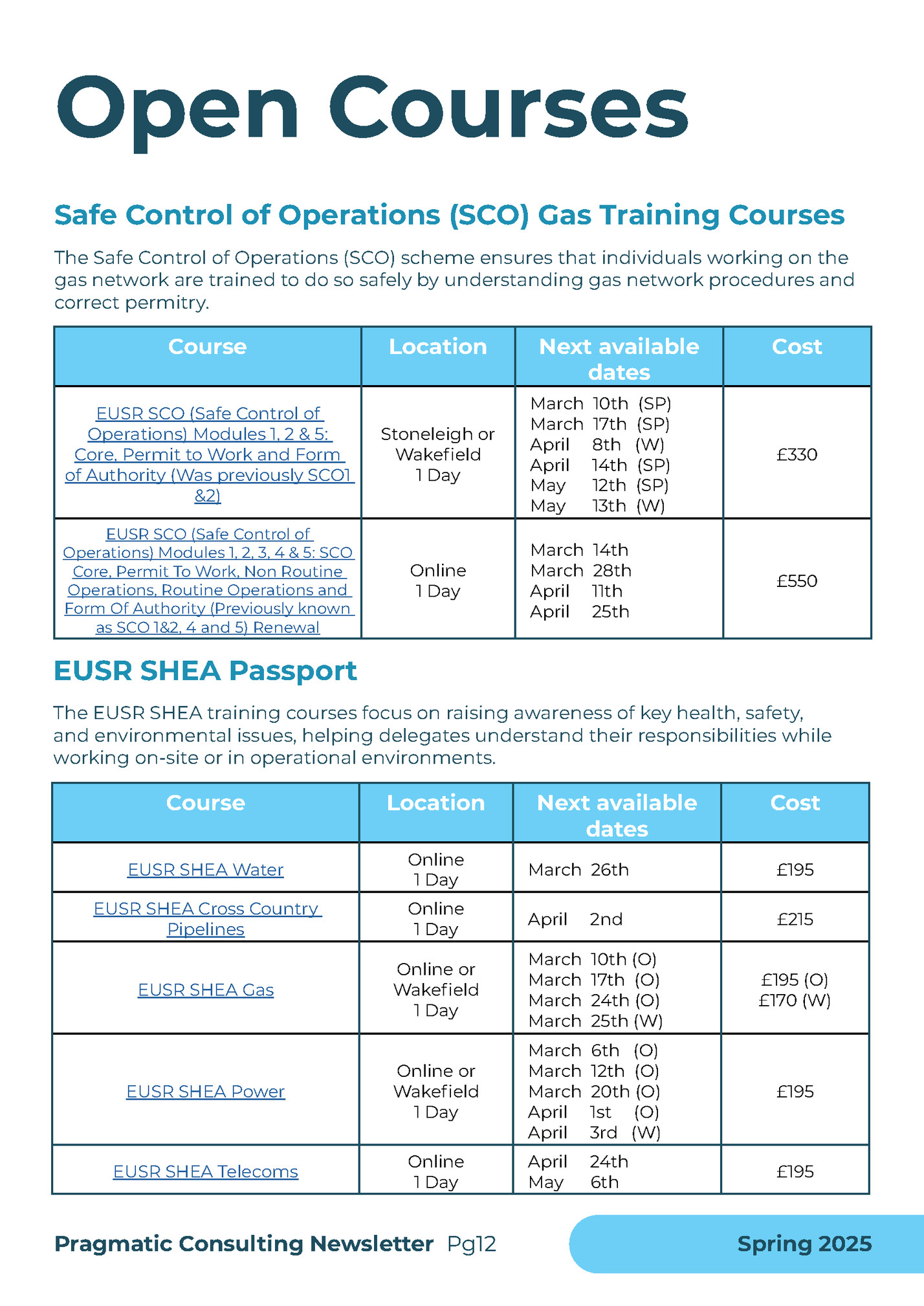 Open Courses Open Courses