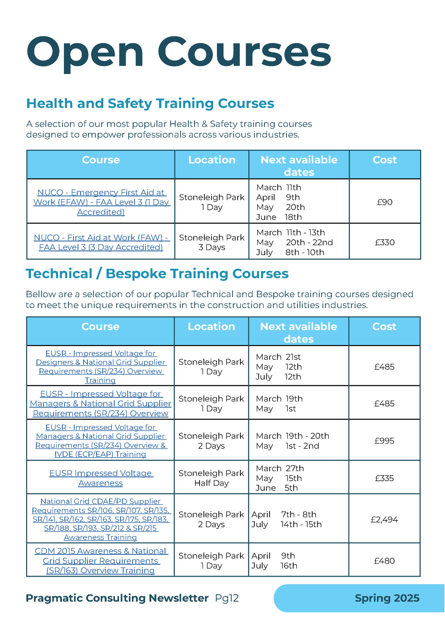 Open Courses Open Courses