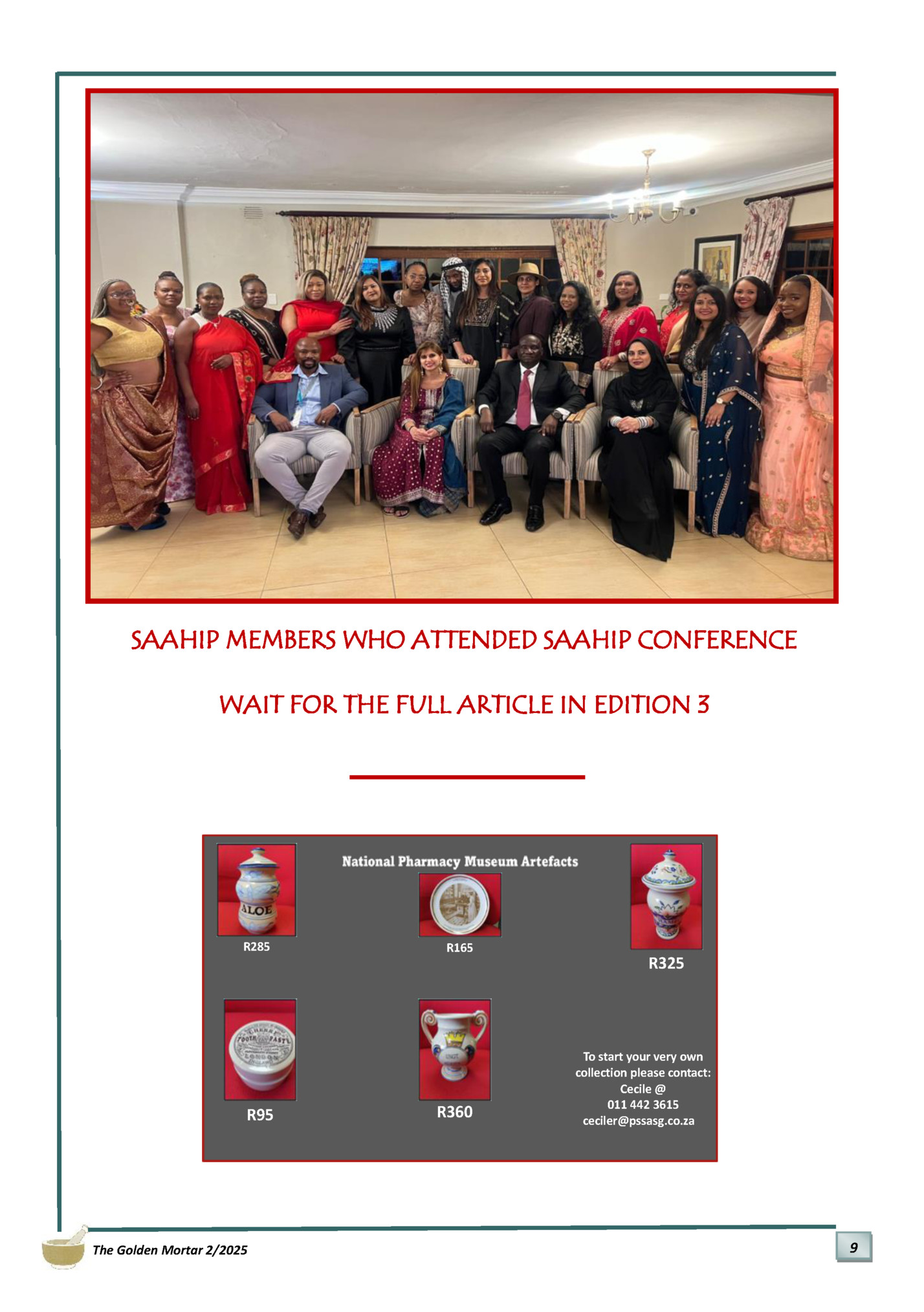 SAAHIP MEMBERS WHO ATTENDED SAAHIP CONFERENCE